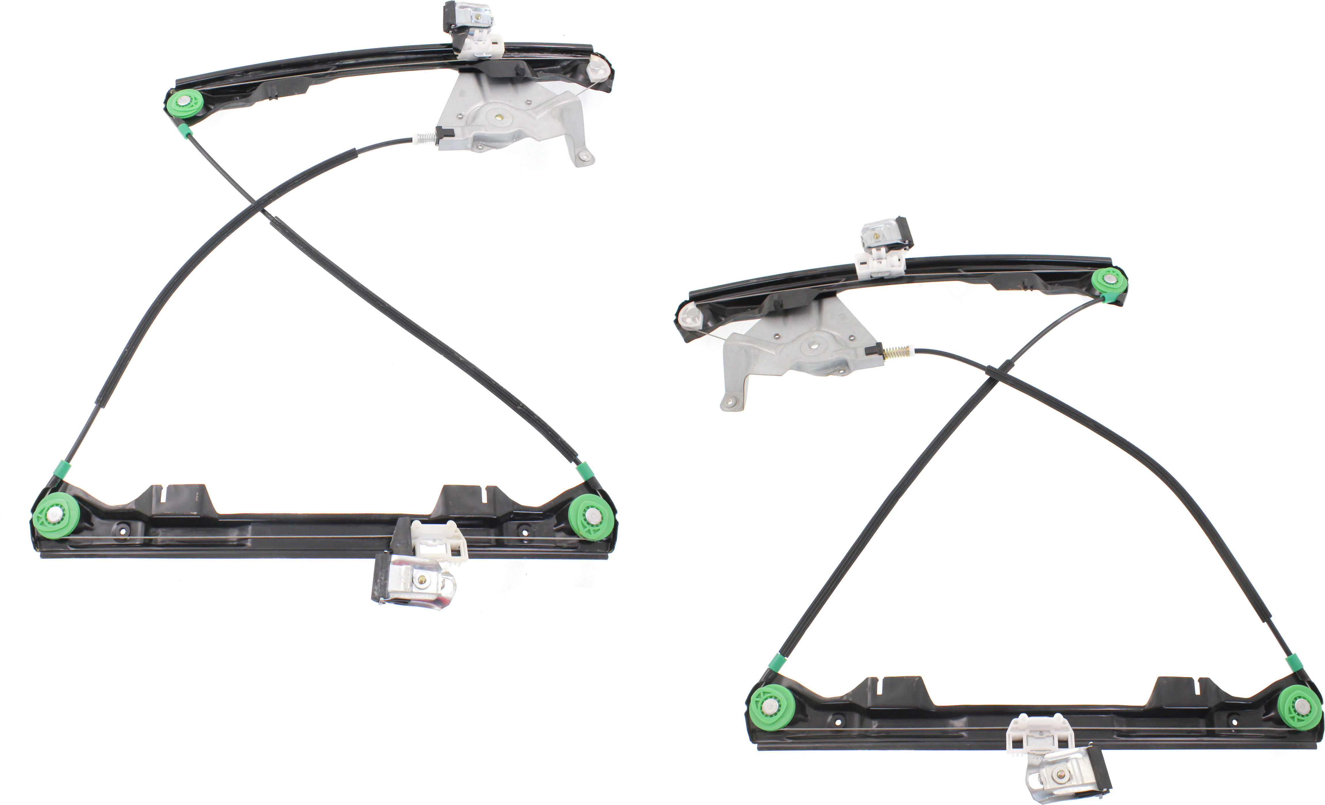 AM X TYPE 02-08 FRONT WINDOW REGULATOR RH AND LH Power w o Motor SKU SET REPJ462929 OEM C2S51553 C2S51554