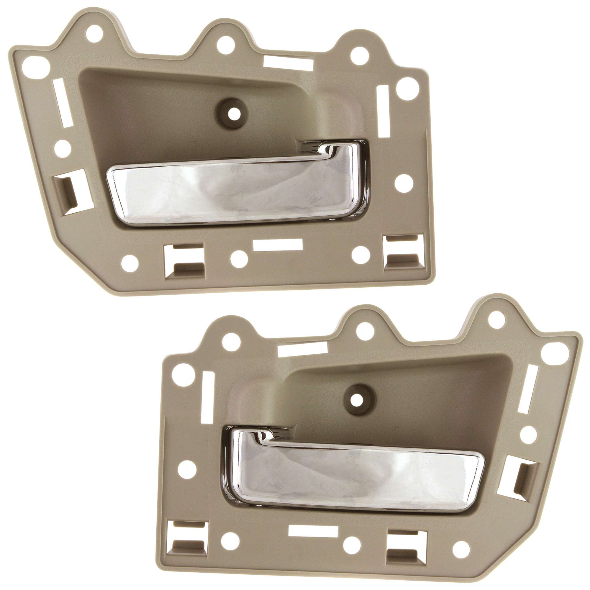 AM GRAND CHEROKEE 05-10 REAR INTERIOR DOOR HANDLE RH AND LH Set of 2 Chrome Lever+Beige Housing Plastic SKU SET REPJ491311