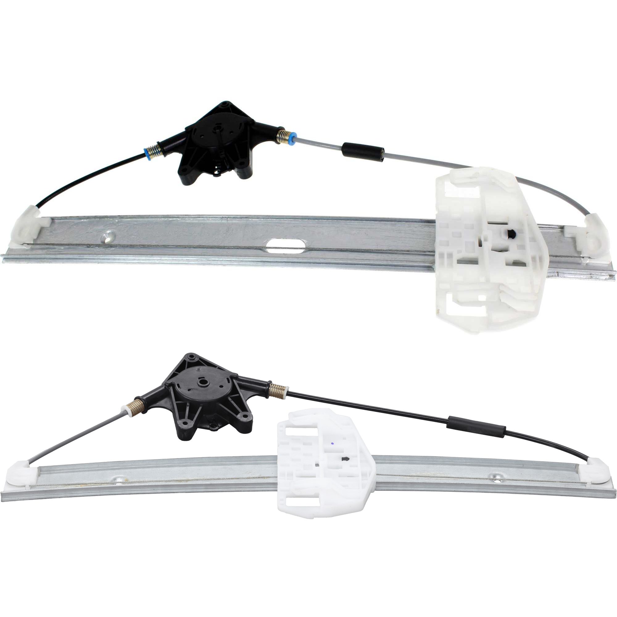 AM WRANGLER JK 07-18 FRONT AND REAR WINDOW REGULATOR RH Power w o Motor Full Door Type SKU SET REPJ491735 A Partslink CH1351162 CH1551109 OEM 68014948AA 68014950AA