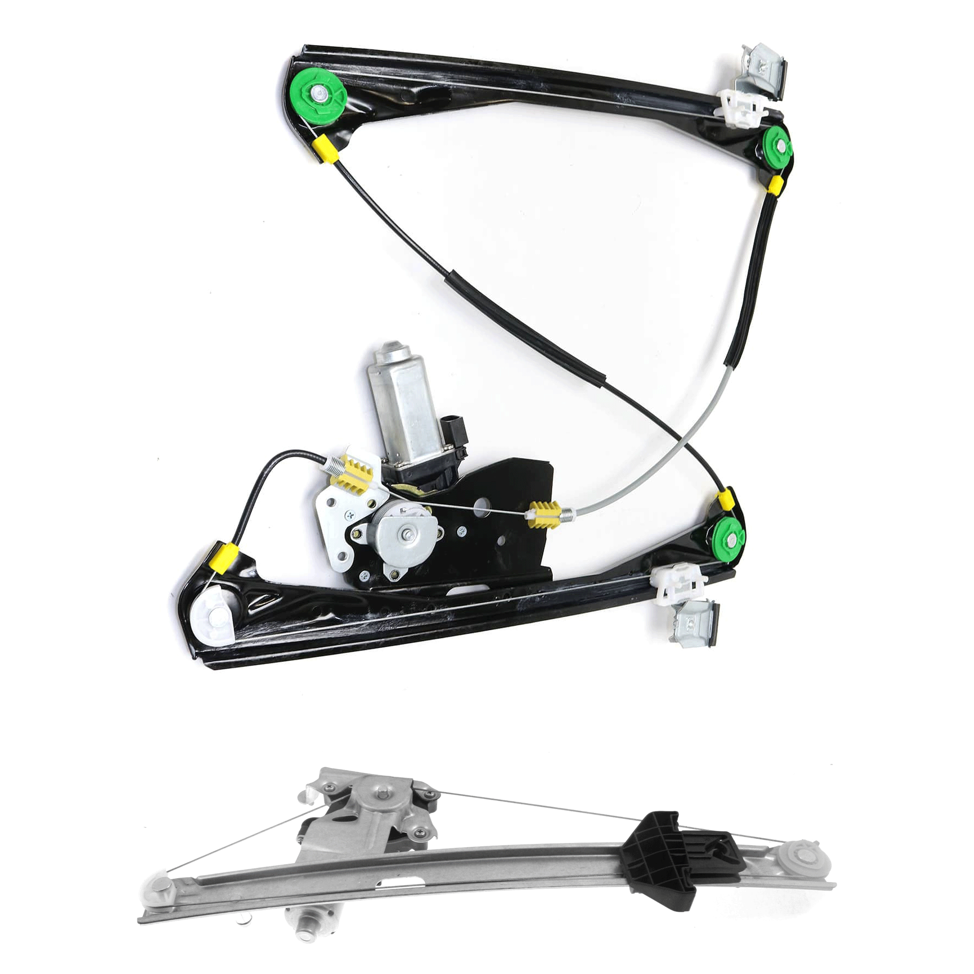 AM S TYPE 00-02 FRONT AND REAR WINDOW REGULATOR RH w Motor To VIN M45254 SKU SET REPJ491739 A OEM XR848082 PFM XR848084 PFM XR84
