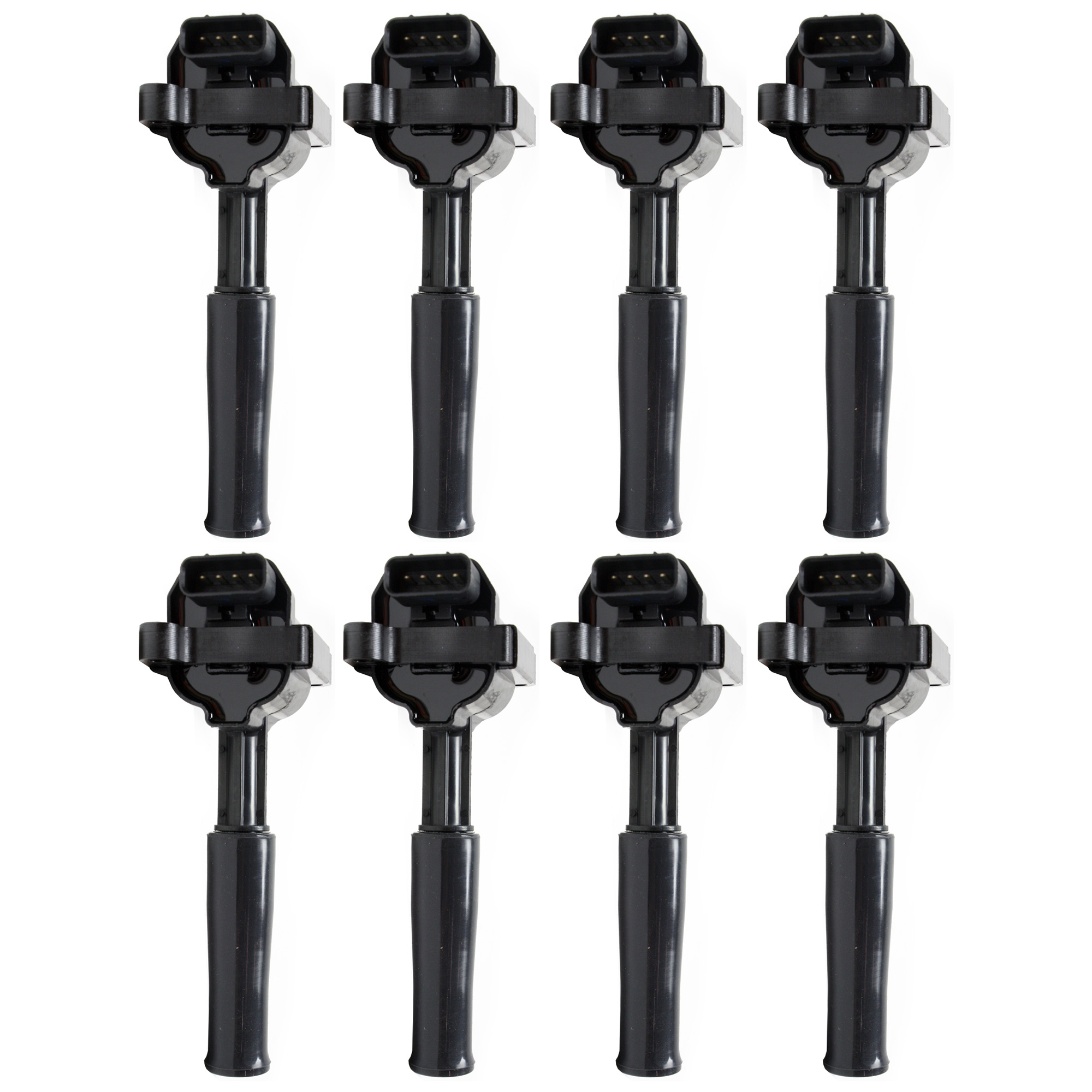 AM XJ8-99-03 XK8-99-02 IGNITION COIL Set of 8 Blade Terminal Type 12 Volts Coil on Plug SKU SET REPJ504608-8