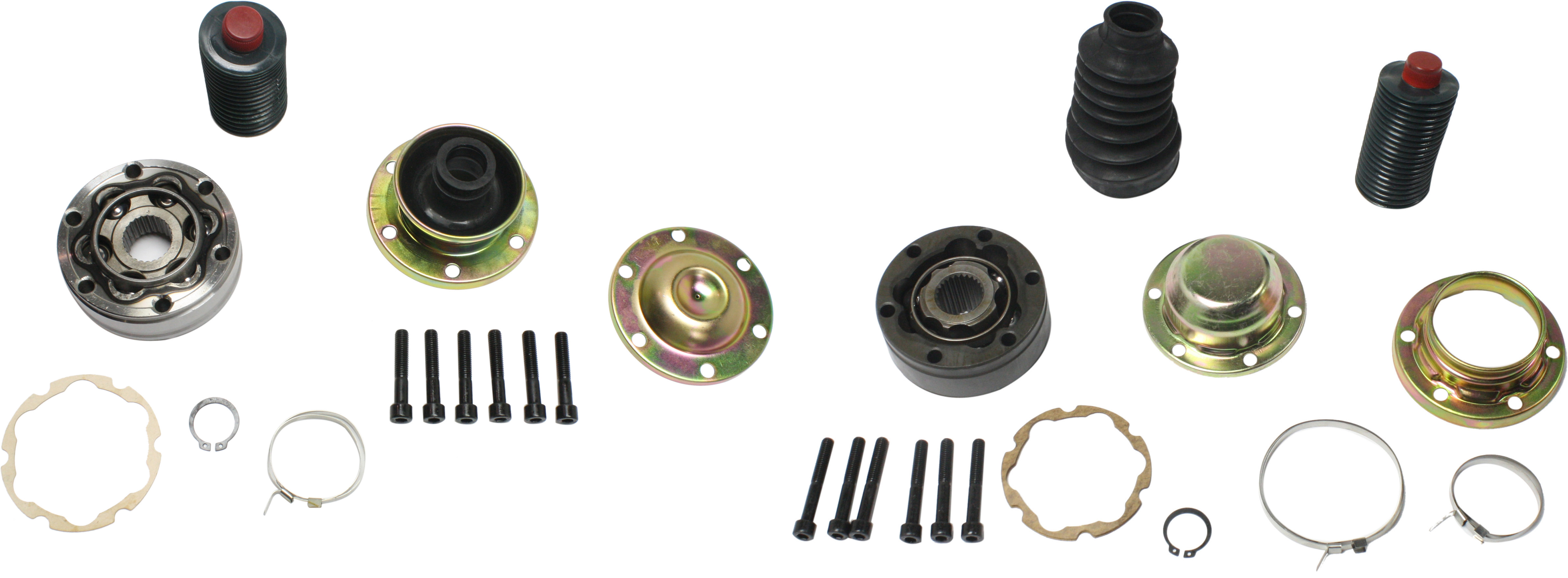 AM GRAND CHEROKEE 99-04 LIBERTY 02-07 DRIVESHAFT CV JOINT Propeller Shaft Front and Rear Set of 2 SKU SET REPJ544102-2 OEM 52099497AD 52099498AD 52105884