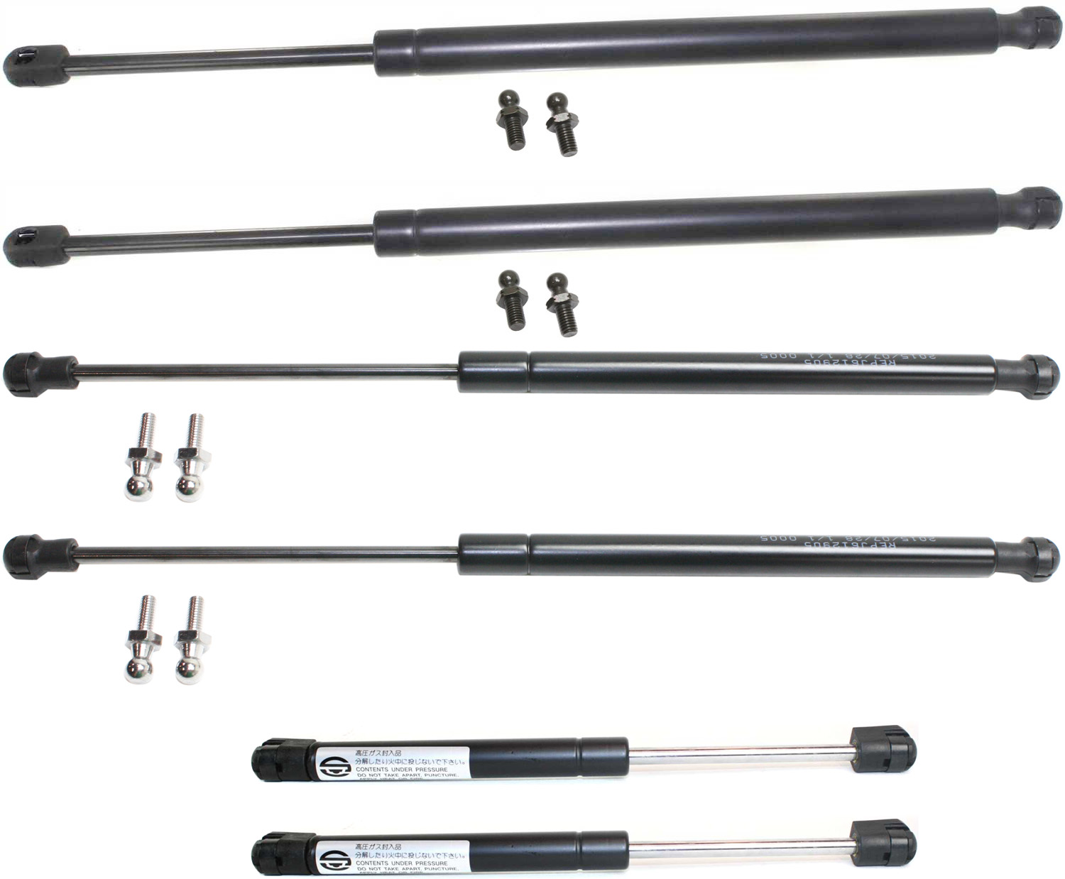 AM GRAND CHEROKEE 99-04 HOOD LIFTGATE GLASS LIFTGATE TRUNK LIFT SUPPORT RH AND LH Set of 6 SKU SET REPJ610704-6 Partslink CH1237102 OEM 4699-510699-901383-8194753-551
