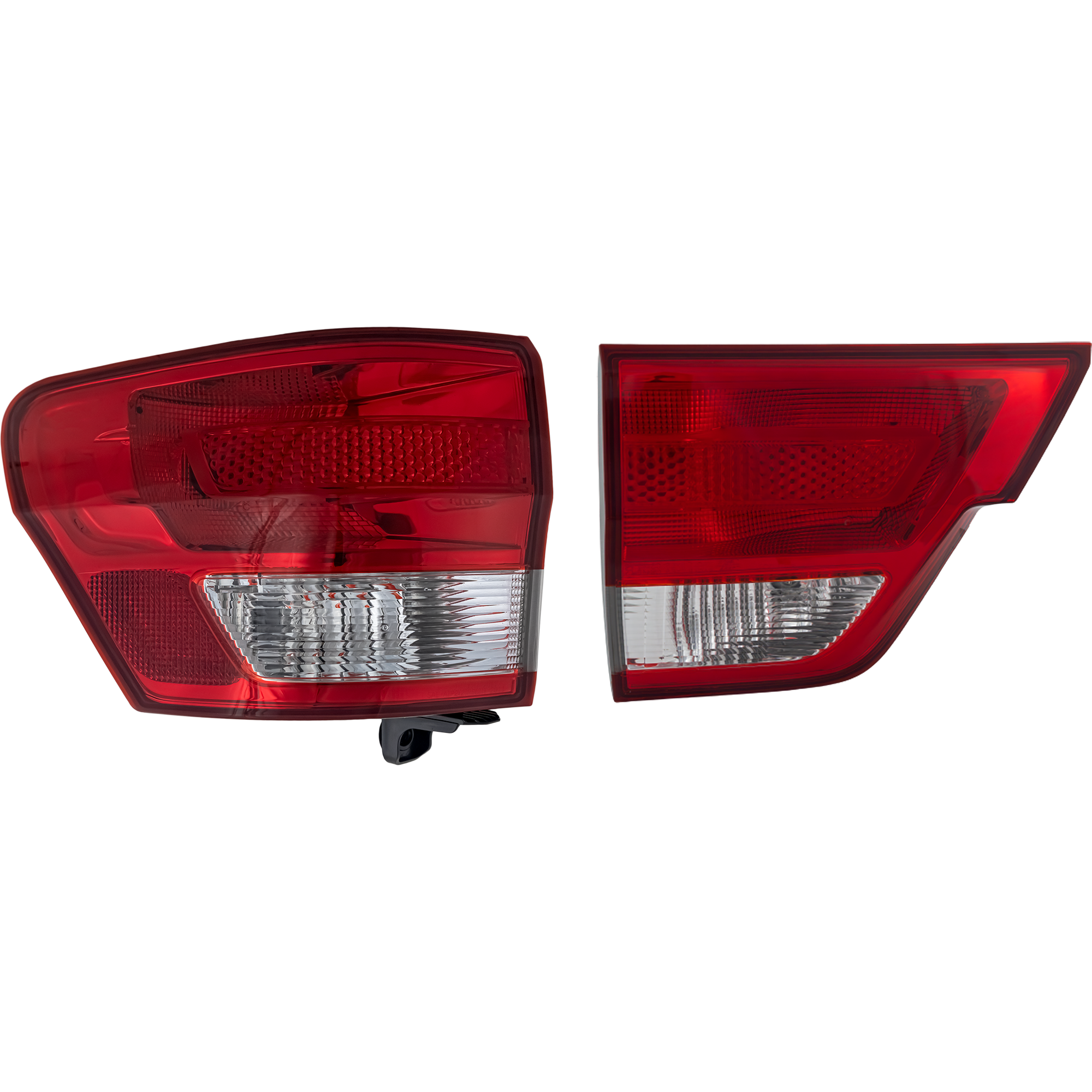 AM GRAND CHEROKEE 11-13 TAIL LAMP LH Inner and Outer Assembly Halogen SKU SET REPJ730132 Partslink CH2802101 CH2804100 OEM 55079421AG 57010275AF
