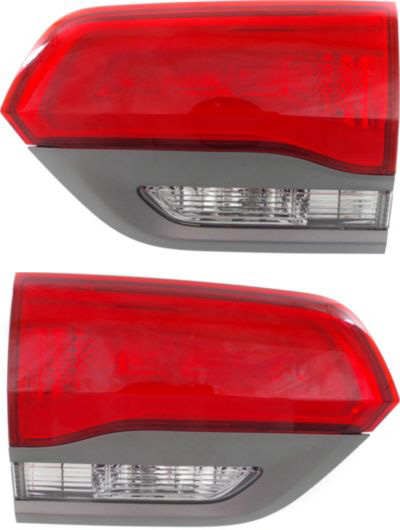 AM GRAND CHEROKEE 14-21 GRAND CHEROKEE WK 22-22 TAIL LAMP RH AND LH Inner Assembly Halogen Laredo Limited Overland Summit Models w Gray Trim w Platinum Insert SKU SET REPJ730159 Partslink CH2803109 CH2802109 OEM 68236106AB 68236107AB 68236107