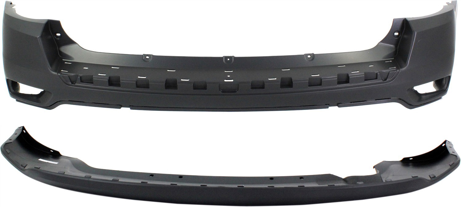 AM COMPASS 11-17 REAR BUMPER COVER Upper and Lower SKU SET REPJ760121-2 Partslink CH1114103 CH1115102 OEM 68109898AC 68109901AA