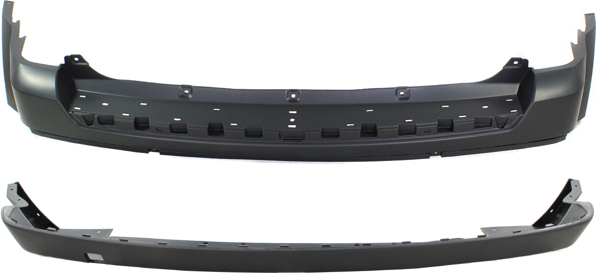 AM PATRIOT 11-17 BUMPER COVER Rear Upper and Lower SKU SET REPJ760131-2 Partslink CH1114100 CH1115105 OEM 68091510AA 68091513AA