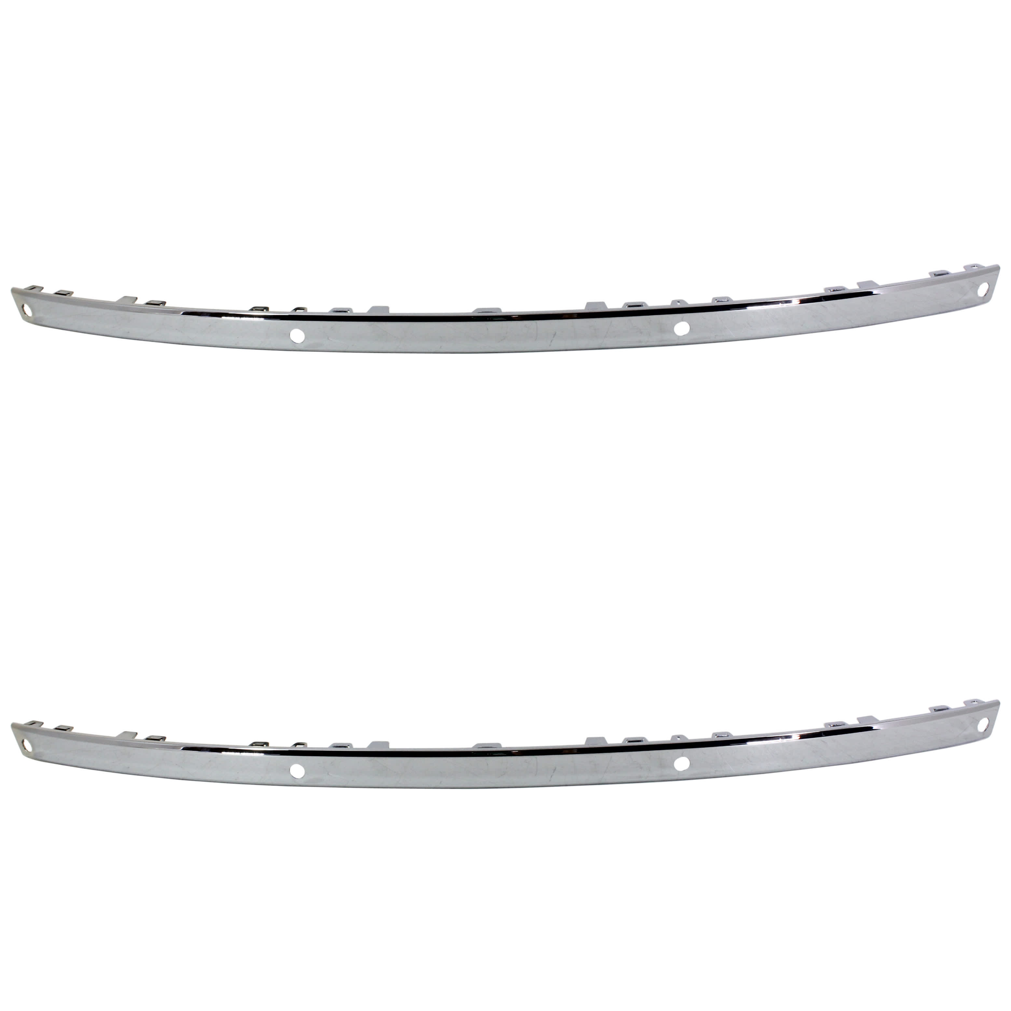 AM GRAND CHEROKEE 05-10 REAR BUMPER MOLDING RH AND LH All Chrome w Sensor Hole SKU SET REPJ763501-2