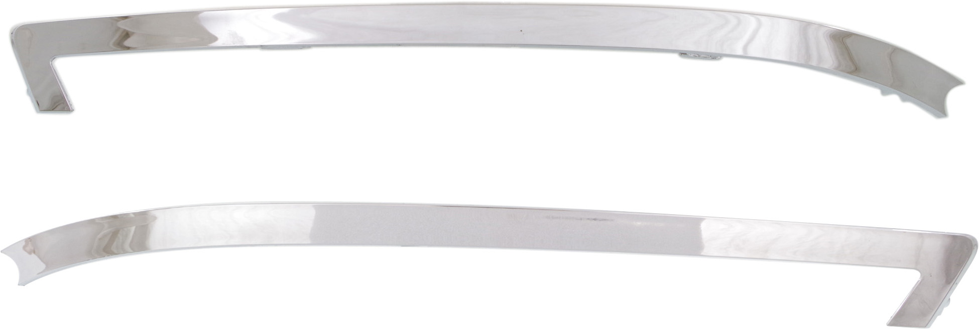AM OPTIMA 14-15 FRONT BUMPER MOLDING RH AND LH Chrome USA Built Except Hybrid Model SKU SET REPK016107 Partslink KI1047106 KI1046106 OEM 865644C500 PFM 865634C500 PFM