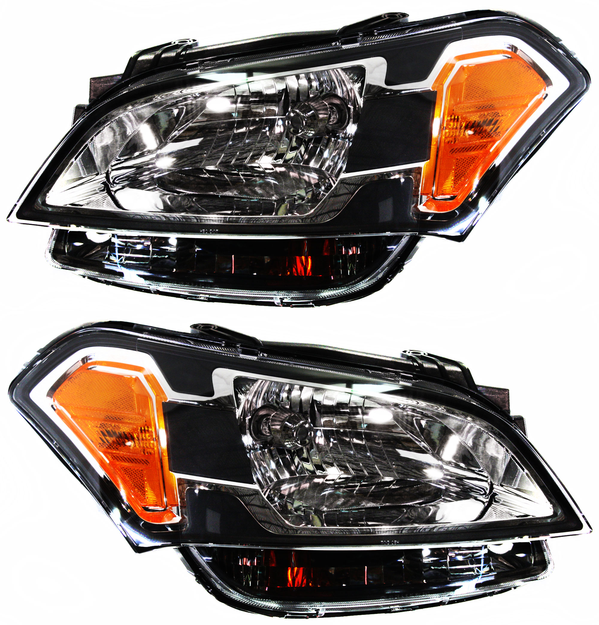 AM SOUL 10-11 HEAD LAMP RH AND LH Assembly Halogen CAPA SKU SET REPK100117Q Partslink KI2503139C KI2502139C OEM 921022K030-921012K030