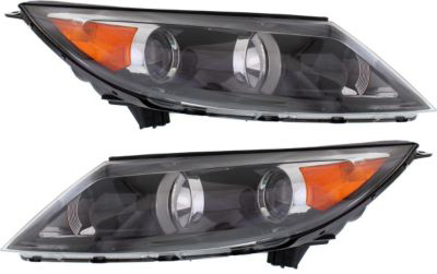 AM SPORTAGE 11-12 HEAD LAMP RH AND LH Assembly Halogen w o LED Daytime Running Lights Base LX Models SKU SET REPK100125 Partslink KI2503148 KI2502148 OEM 921023W050-921013W050