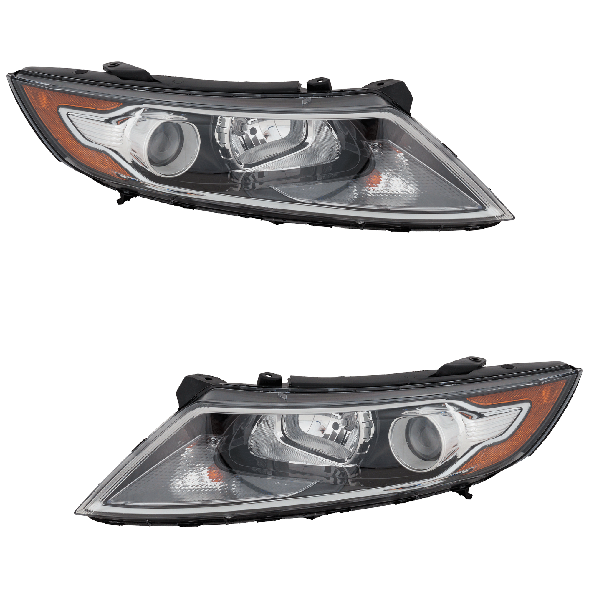 AM OPTIMA 11-13 HEAD LAMP RH AND LH Assembly Halogen Hybrid Models CAPA SKU SET REPK100131Q Partslink KI2503156C KI2502156C OEM 921024U020-921014U020