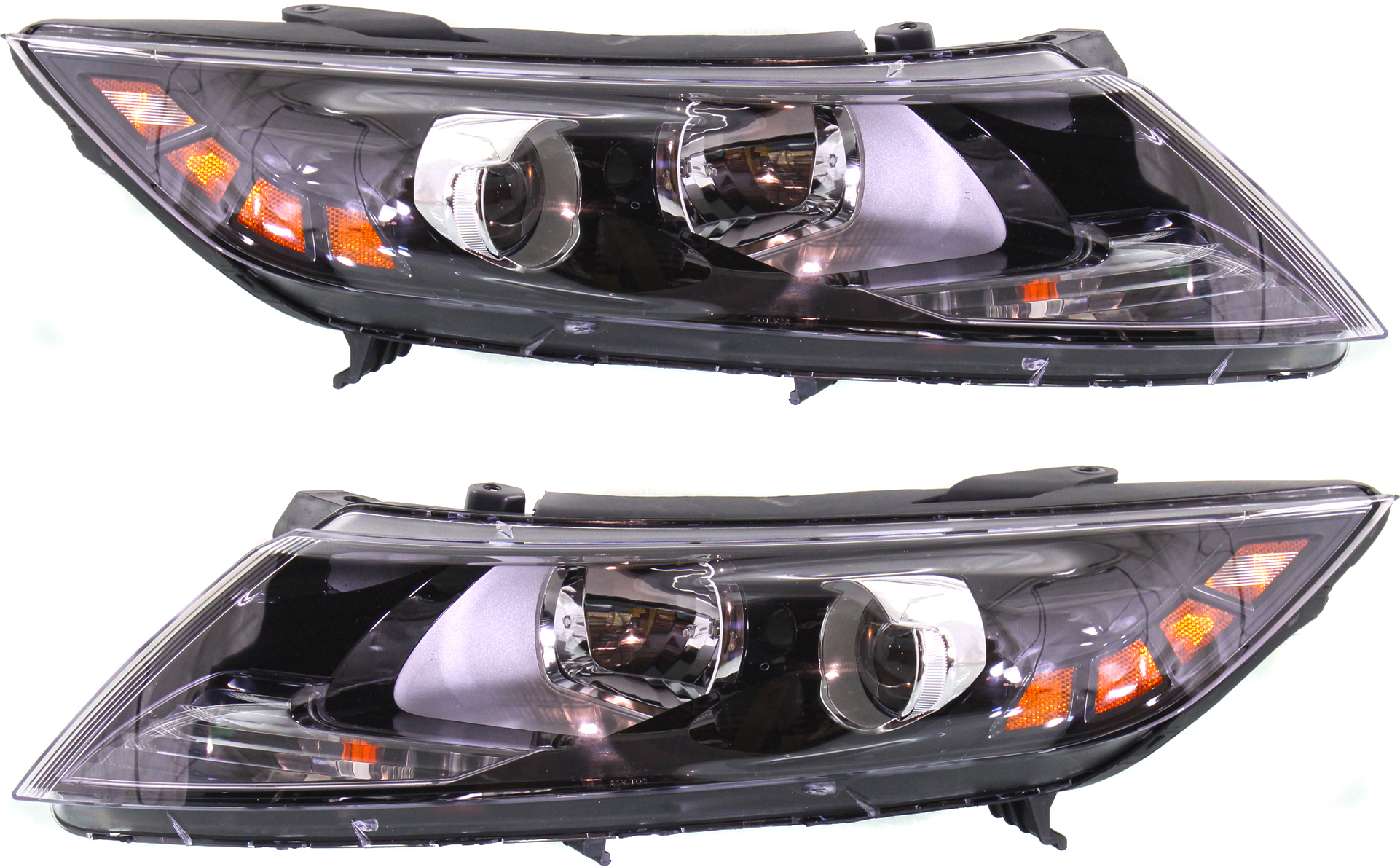 AM OPTIMA 12-13 HEAD LAMP RH AND LH Assembly Halogen LX EX Models USA Built Vehicle CAPA SKU SET REPK100153Q Partslink KI2503157C KI2502157C OEM 921024C000-921014C000
