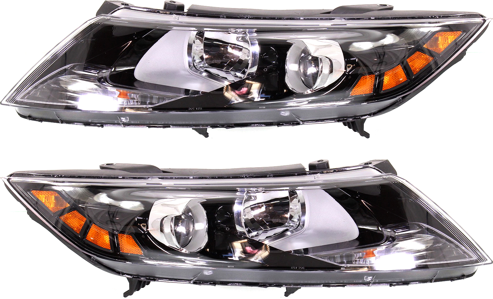 AM OPTIMA 12-13 HEAD LAMP RH AND LH Assembly Halogen LX EX Models USA Built Vehicle SKU SET REPK100153 Partslink KI2503157 KI2502157 OEM 921024C000-921014C000
