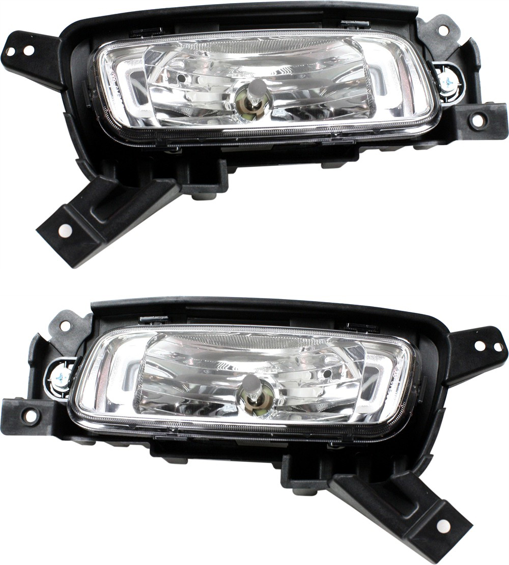 AM SORENTO 14-15 FRONT FOG LAMP RH AND LH Assembly w o Sport Pkg. SKU SET REPK107537 Partslink KI2592128 KI2593128 OEM 922011U500-922021U500