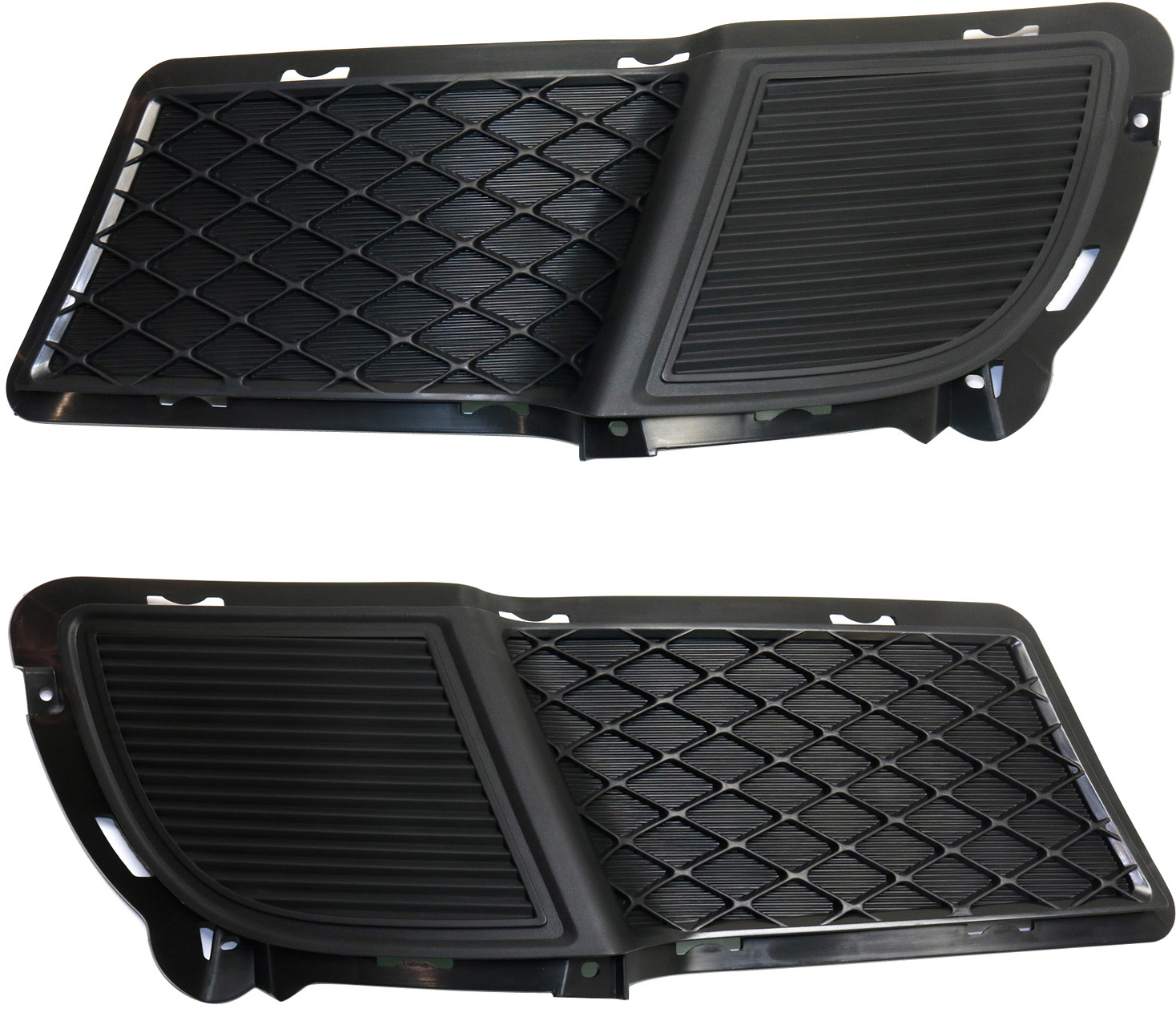 AM FORTE 10-13 FRONT FOG LAMP COVER RH AND LH Black w o fog light hole SKU SET REPK108607 Partslink KI1039112 KI1038112 OEM 865641M610-865631M610