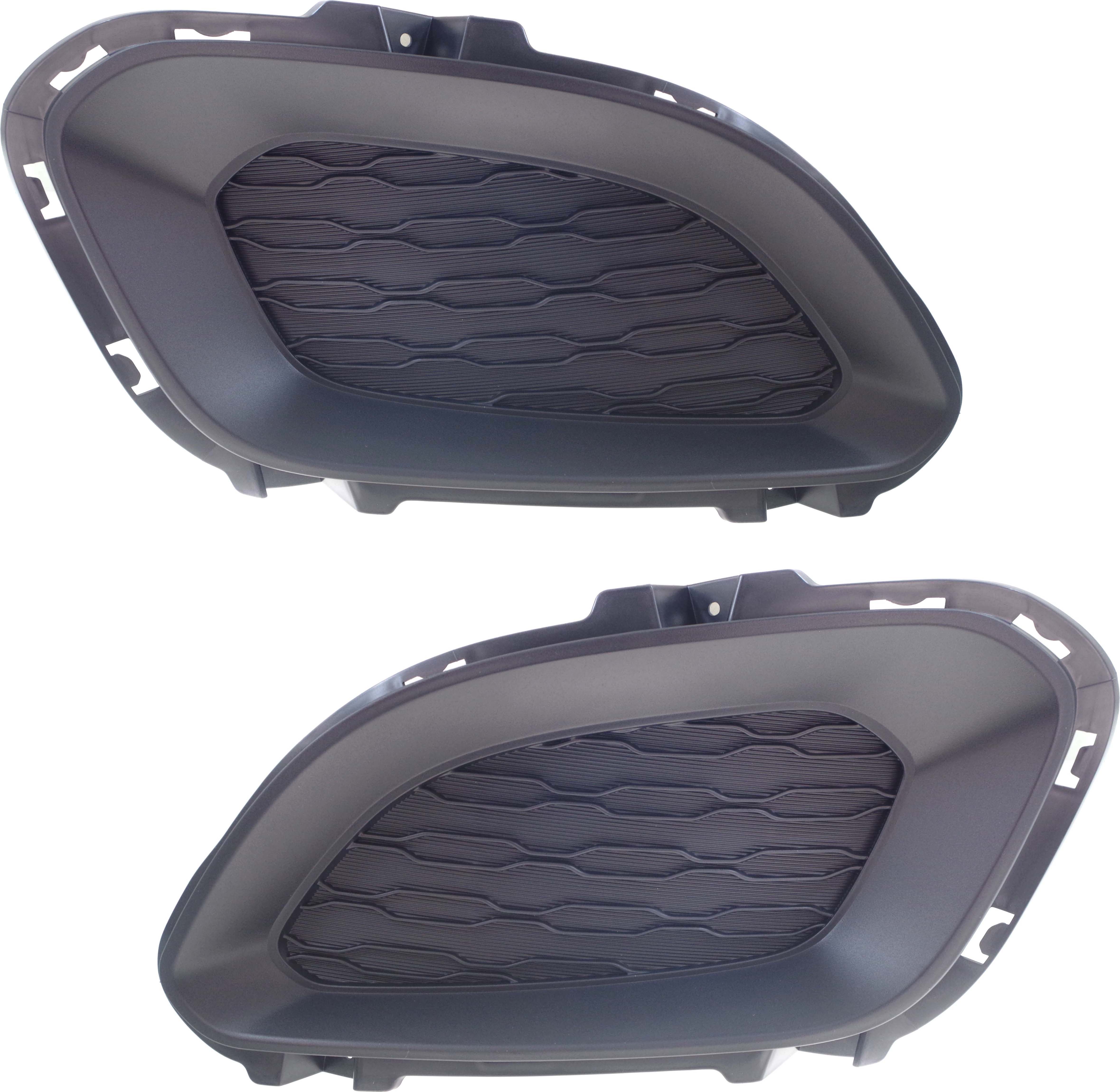 AM RIO 12-15 FRONT FOG LAMP COVER RH AND LH Primed 4 Door Hatchback SKU SET REPK108609 Partslink KI1039122 KI1038122 OEM 865241W200-865231W200