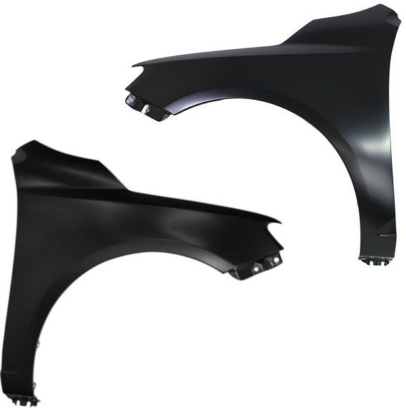 AM FORTE 10-13 FRONT FENDER RH AND LH Primed Hatchback Sedan SKU SET REPK220103 Partslink KI1241131 KI1240131 OEM 663211M040-663111M040