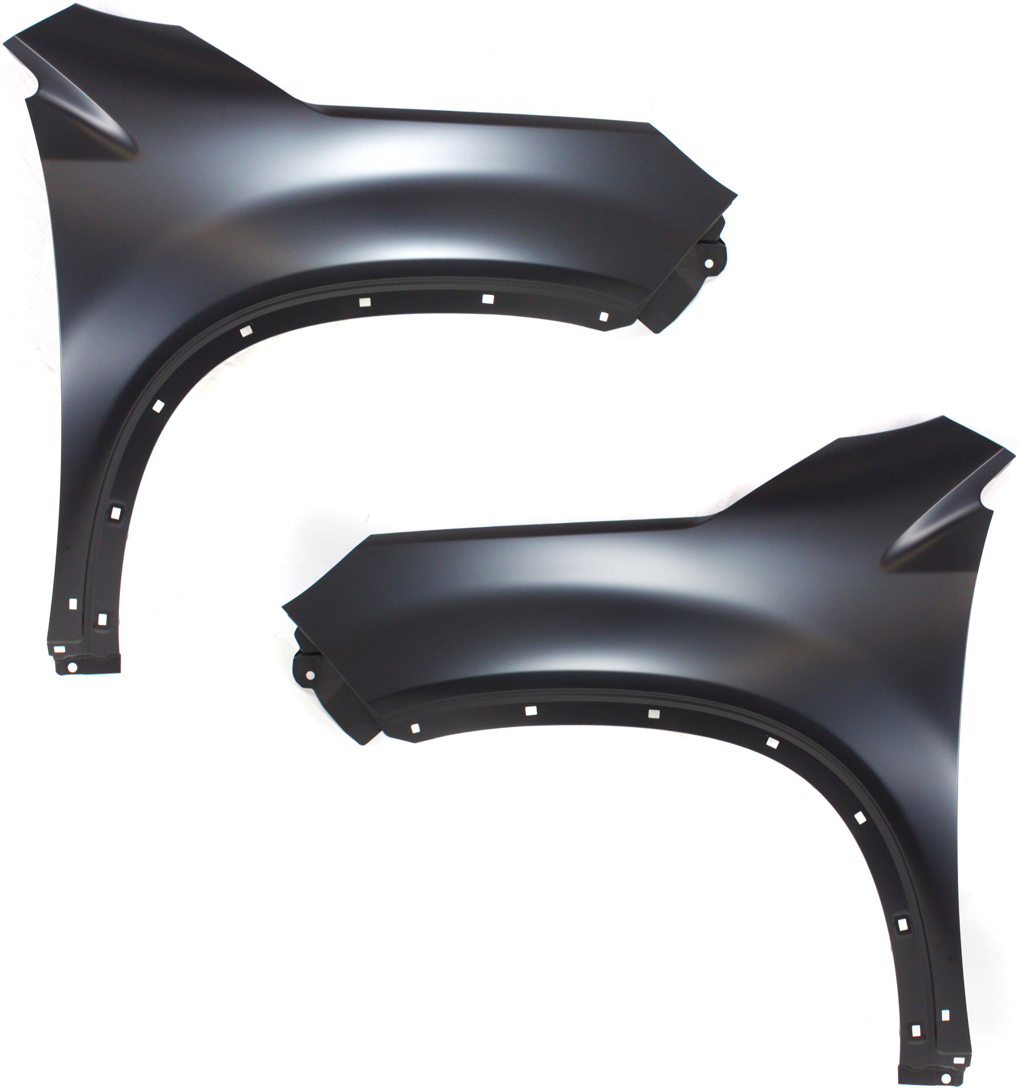 AM SORENTO 11-11 FRONT FENDER RH AND LH Primed w Side Garnish Hole w o Signal Light Hole SKU SET REPK220105 Partslink KI1240132 KI1241132 OEM 663111U020-663211U020