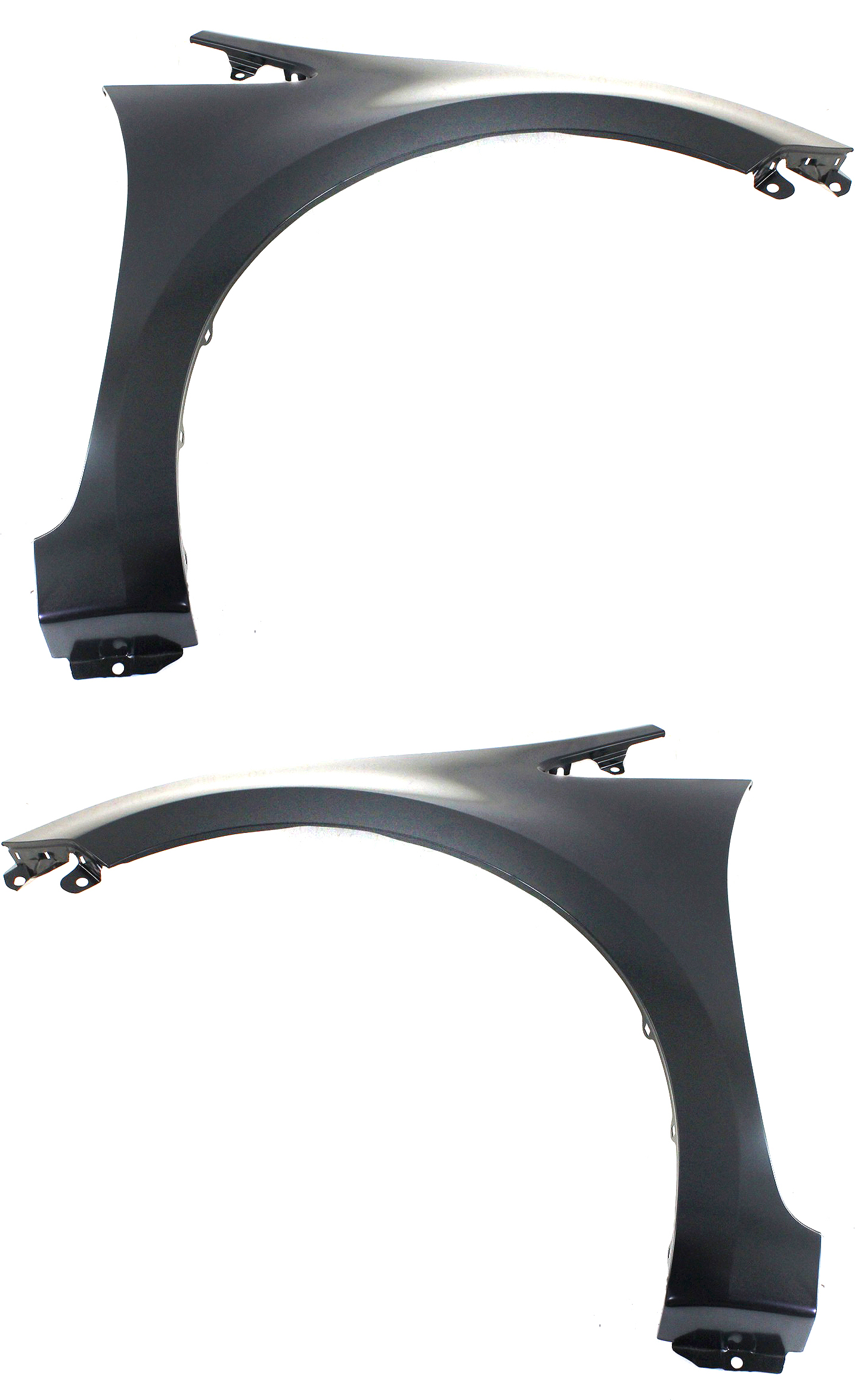 AM RIO 12-17 FRONT FENDER RH AND LH Primed Hatchback Sedan Steel SKU SET REPK220123 Partslink KI1241137 KI1240137 OEM 663211W100-663111W100