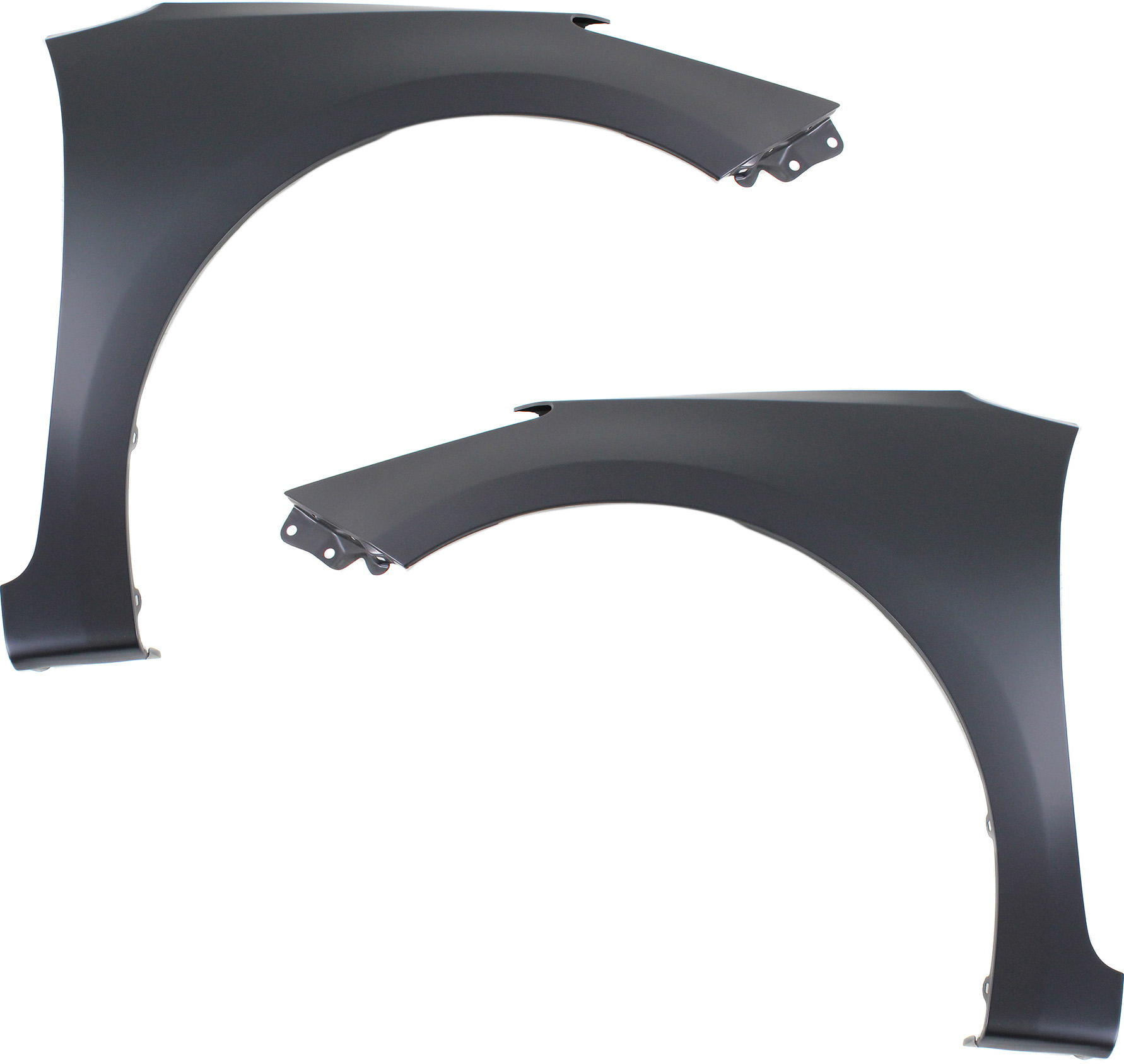 AM FORTE 14-18 FRONT FENDER RH AND LH Primed Forte Koup w o Rocker Mouldings Steel SKU SET REPK220125 Partslink KI1240138 KI1241138 OEM 66311A7000-66321A7000