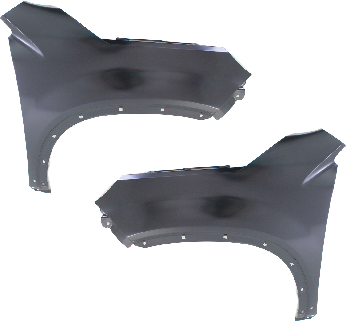 AM SORENTO 12-15 FRONT FENDER RH AND LH Primed Steel w Side Garnish Hole SKU SET REPK220129 Partslink KI1241140 KI1240140 OEM 663211U021-663111U021