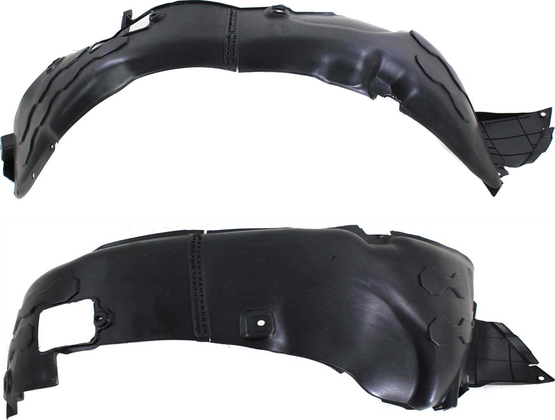 AM RIO 12-14 FRONT FENDER LINER RH AND LH Hatchback Sedan To 10-8-13 SKU SET REPK222127 Partslink KI1248120 KI1249120 OEM 868111W000-868121W000