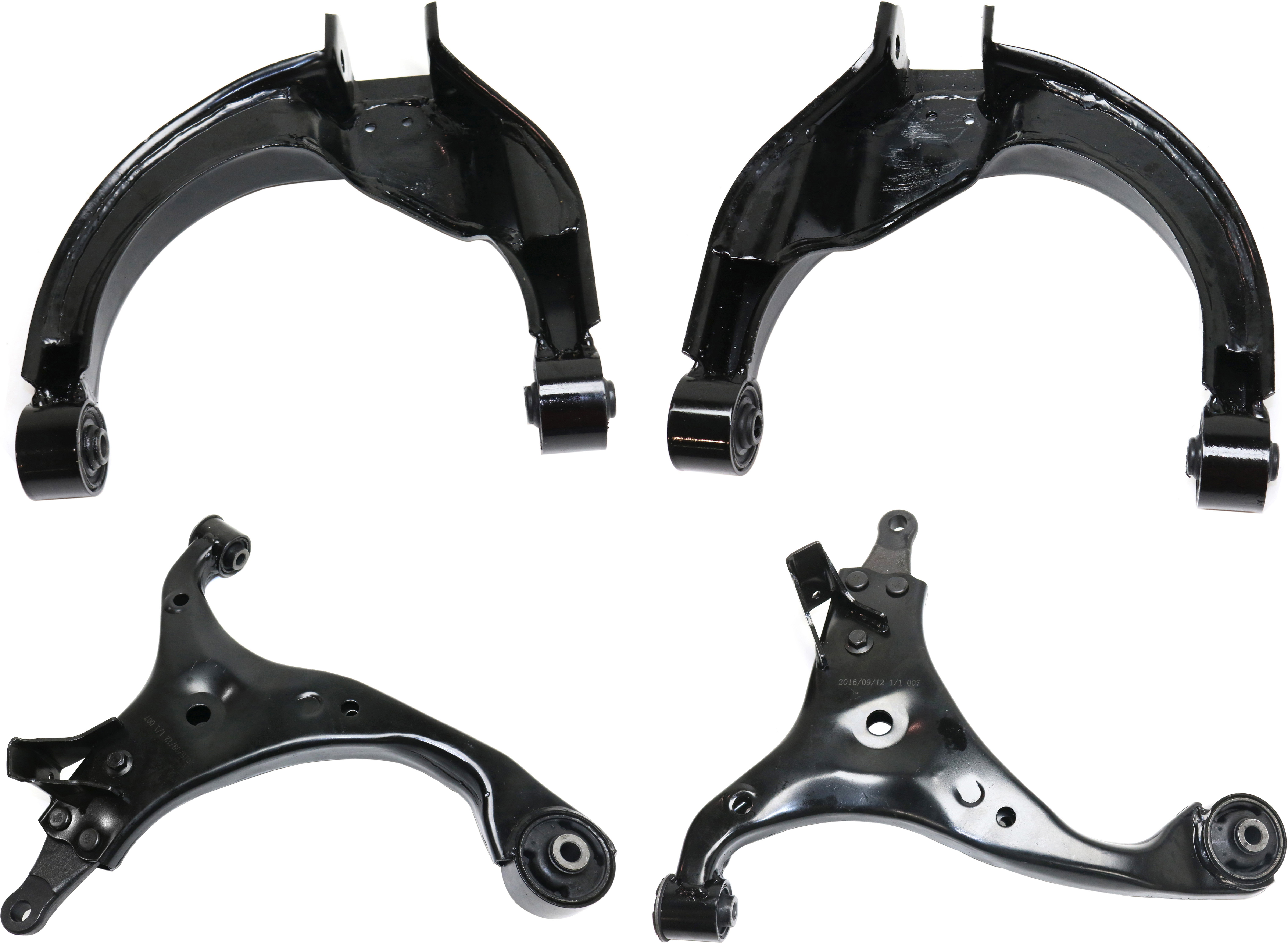 AM OPTIMA 06-06 FRONT AND REAR CONTROL ARM RH AND LH Upper and Lower w out Ball Joint with Bushing SKU SET REPK281517-4 OEM 545001D000-545002G101-545012G5