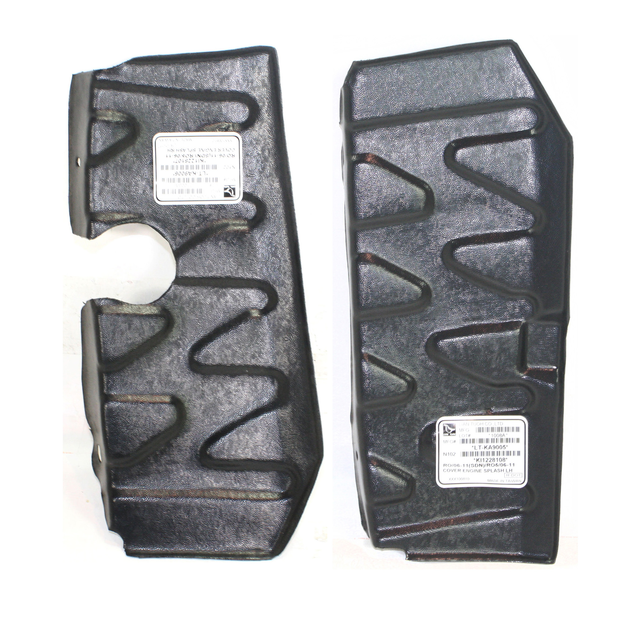 AM RIO RIO5-06-11 ENGINE SPLASH SHIELD RH and LH Under Cover SKU SET REPK310104 Partslink KI1228107 KI1228108 OEM 291201G000-291301G000