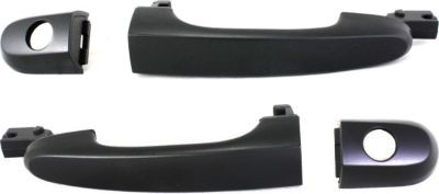 AM SPORTAGE 05-10 FRONT EXTERIOR DOOR HANDLE RH AND LH Smooth Material Black Handle + Cap SKU SET REPK462135 Partslink KI1311119 KI1310119 OEM 826611F010-826511F010