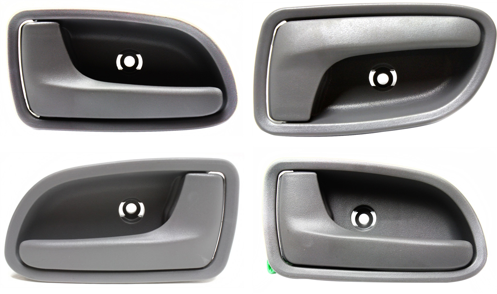 AM RIO 03-05 FRONT AND REAR DOOR HANDLE RH AND LH Set of 4 Inside Gray SKU SET REPK462155-4 Partslink KI1353123 KI1352123 KI1553102 KI1552102 OEM 82620FD10008-83610FD10008-8362