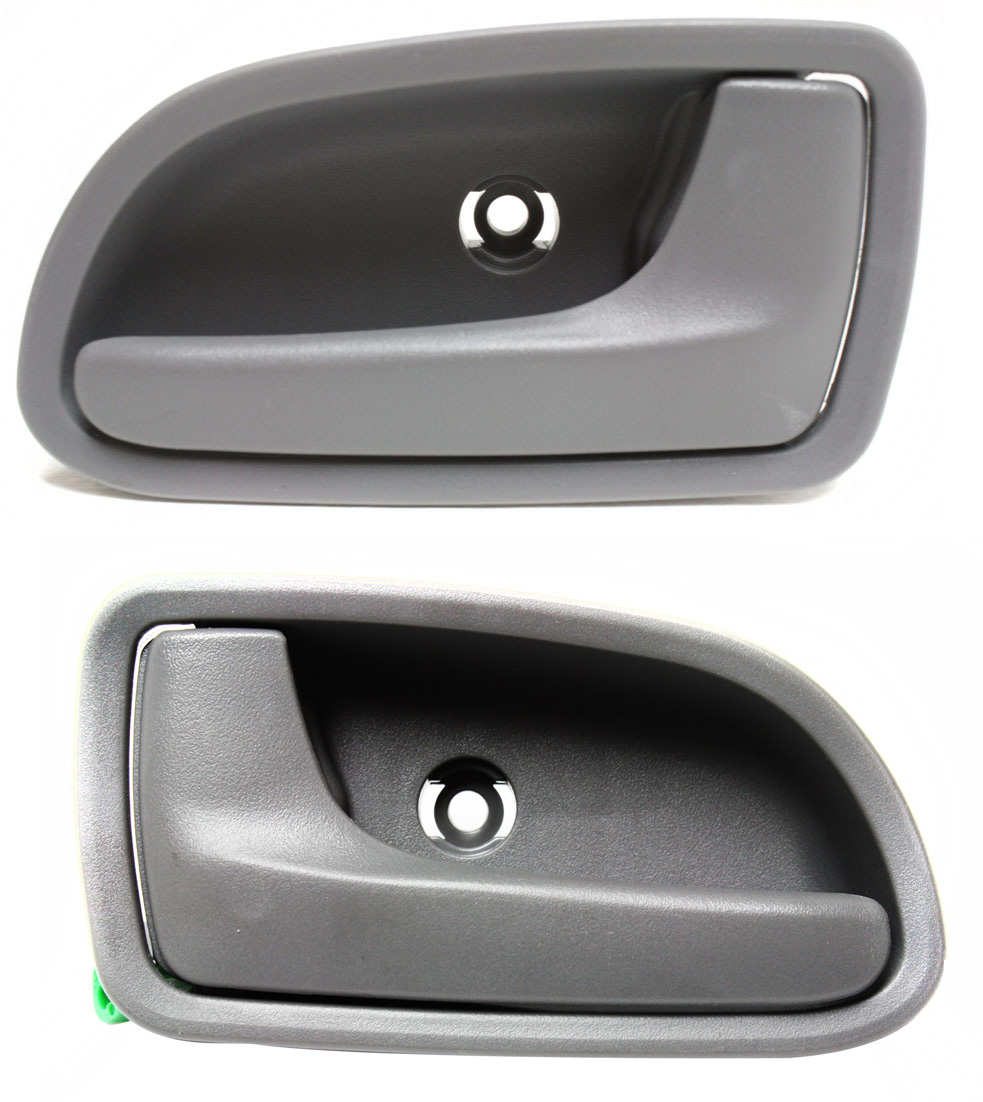 AM RIO 03-05 FRONT DOOR HANDLE RH AND LH Set of 4 Inside Gray SKU SET REPK462155 Partslink KI1353123 KI1352123 OEM 82620FD10008-83610FD10008