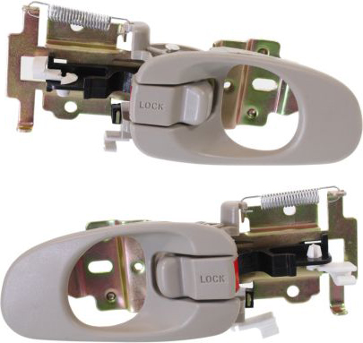 AM SPECTRA 00-02 FRONT DOOR HANDLE RH and LH Inside Beige =REAR SKU SET REPK462197 Partslink KI1353104 KI1352104 OEM 0K9A458330C75-0K9A459330C75