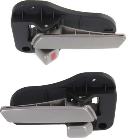 AM RONDO 07-12 FRONT DOOR HANDLE RH and LH Inside Silver w Chrome =REAR SKU SET REPK462305 Partslink KI1353115 KI1352115 OEM 826201D020-826101D020