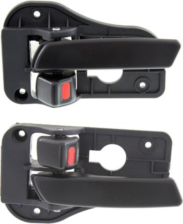 AM RONDO 07-12 FRONT DOOR HANDLE RH and LH Inside Black w o Chrome =REAR SKU SET REPK462307 Partslink KI1353112 KI1352112 OEM 826201D000WK 826101D000WK