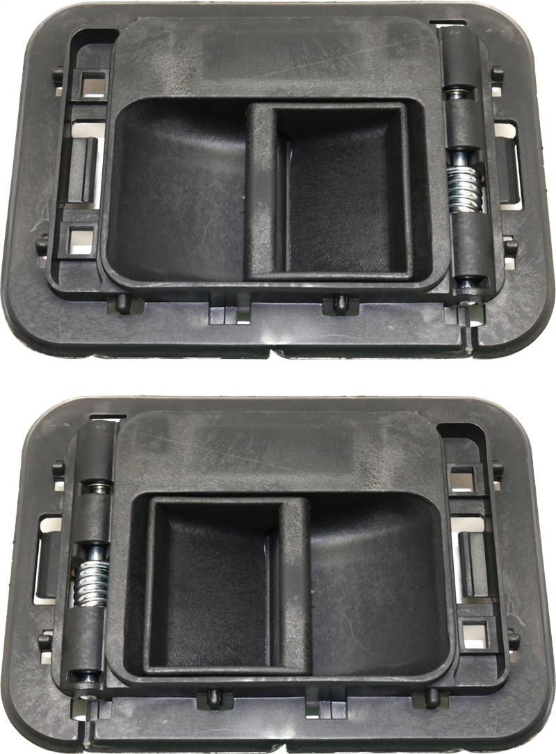 AM T300-95-01 FRONT INTERIOR DOOR HANDLE RH AND LH Black Plastic SKU SET REPK462319 OEM K294426PAK K294426RPAK