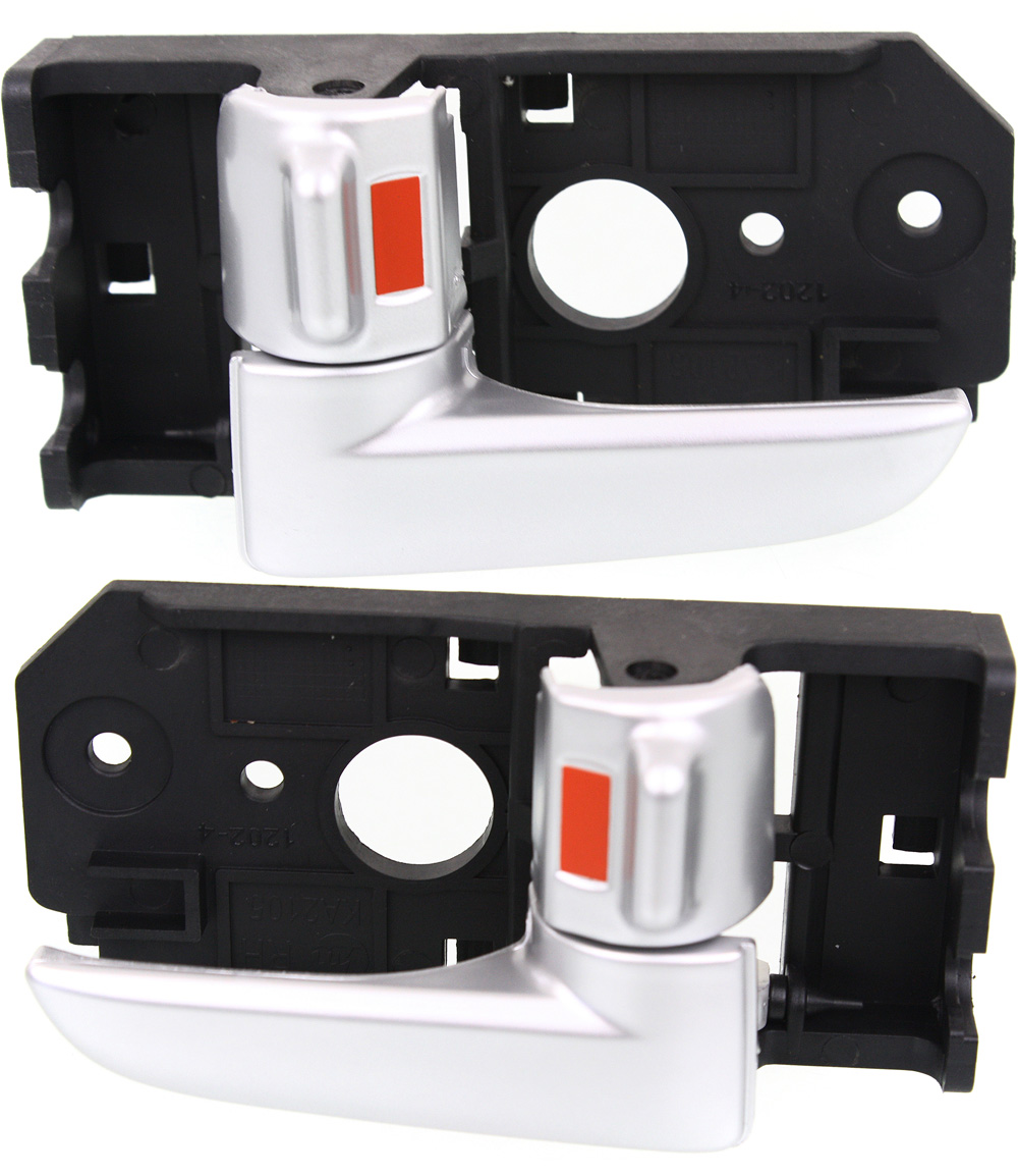 AM SPECTRA SPECTRA5-04-09 FRONT DOOR HANDLE RH and LH Inside Silver Painted Plastic =REAR SKU SET REPK462339 Partslink KI1353119 KI1352119 OEM 826201L000-826101L000