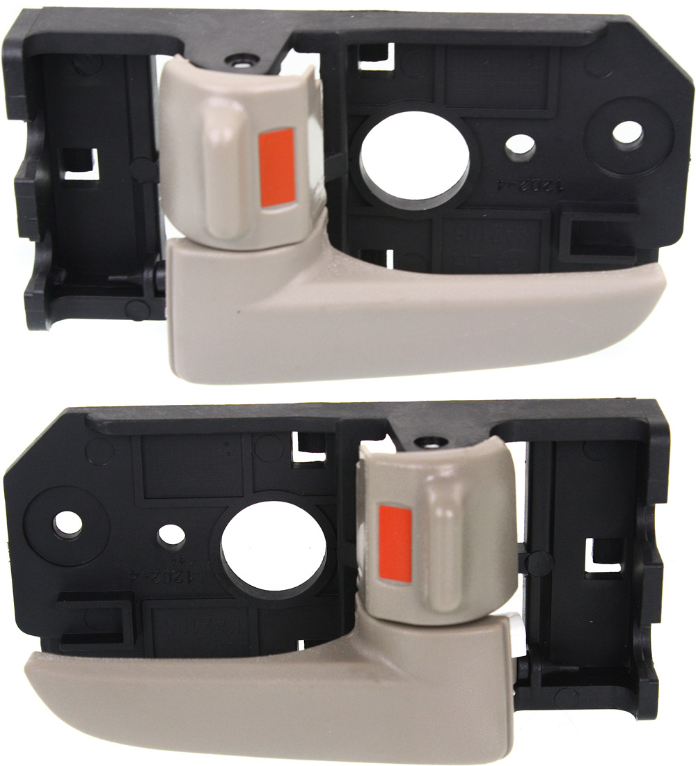 AM SPECTRA SPECTRA5-04-09 FRONT DOOR HANDLE RH and LH Inside Beige Plastic =REAR SKU SET REPK462347 Partslink KI1353116 KI1352116 OEM 826202F000NM 826102F000NM