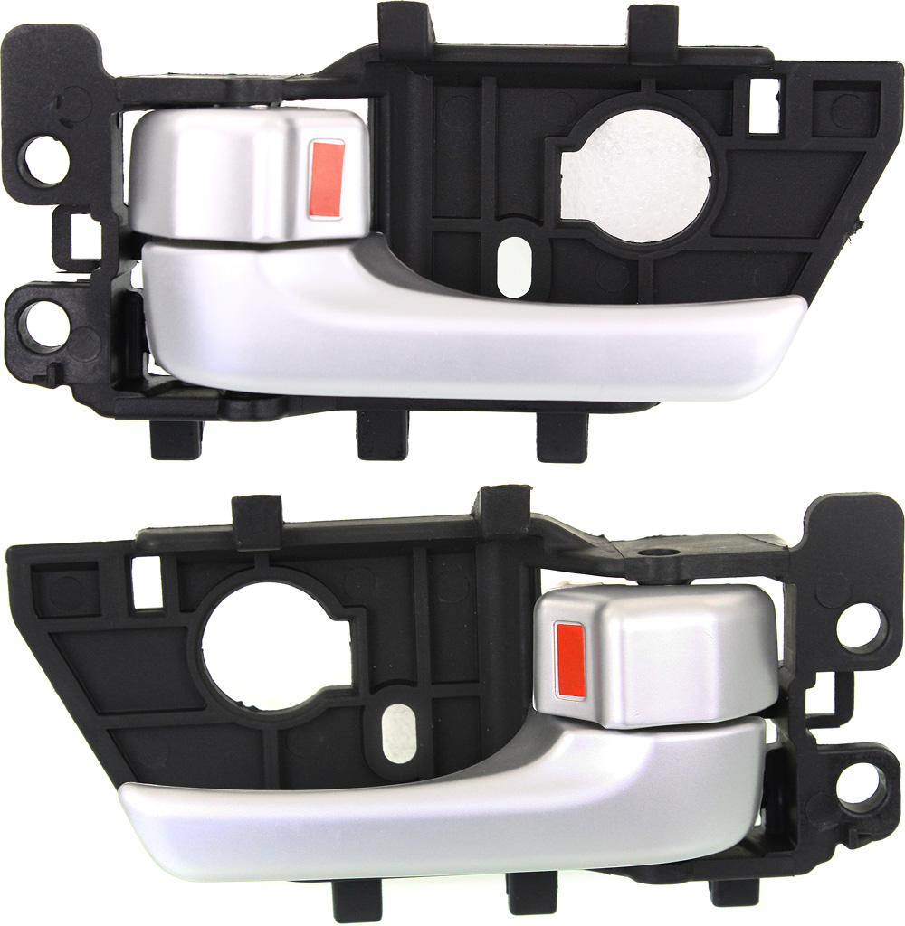 AM FORTE FORTE KOUP 10-13 FRONT DOOR HANDLE RH and LH Inside Painted Silver Plastic =REAR SKU SET REPK462357 Partslink KI1353122 KI1352122 OEM 826201M020CR 826101M020CR