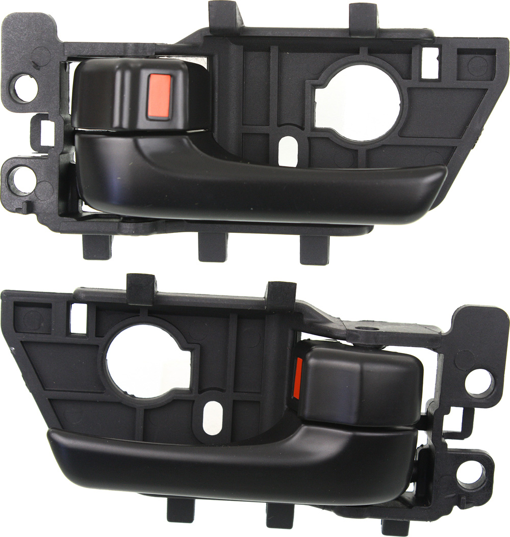 AM FORTE FORTE KOUP 10-13 FRONT DOOR HANDLE RH and LH Inside All Black like Smth Primed Plastic =REAR SKU SET REPK462359 Partslink KI1353121 KI1352121 OEM 826201M010WK 826101M010WK