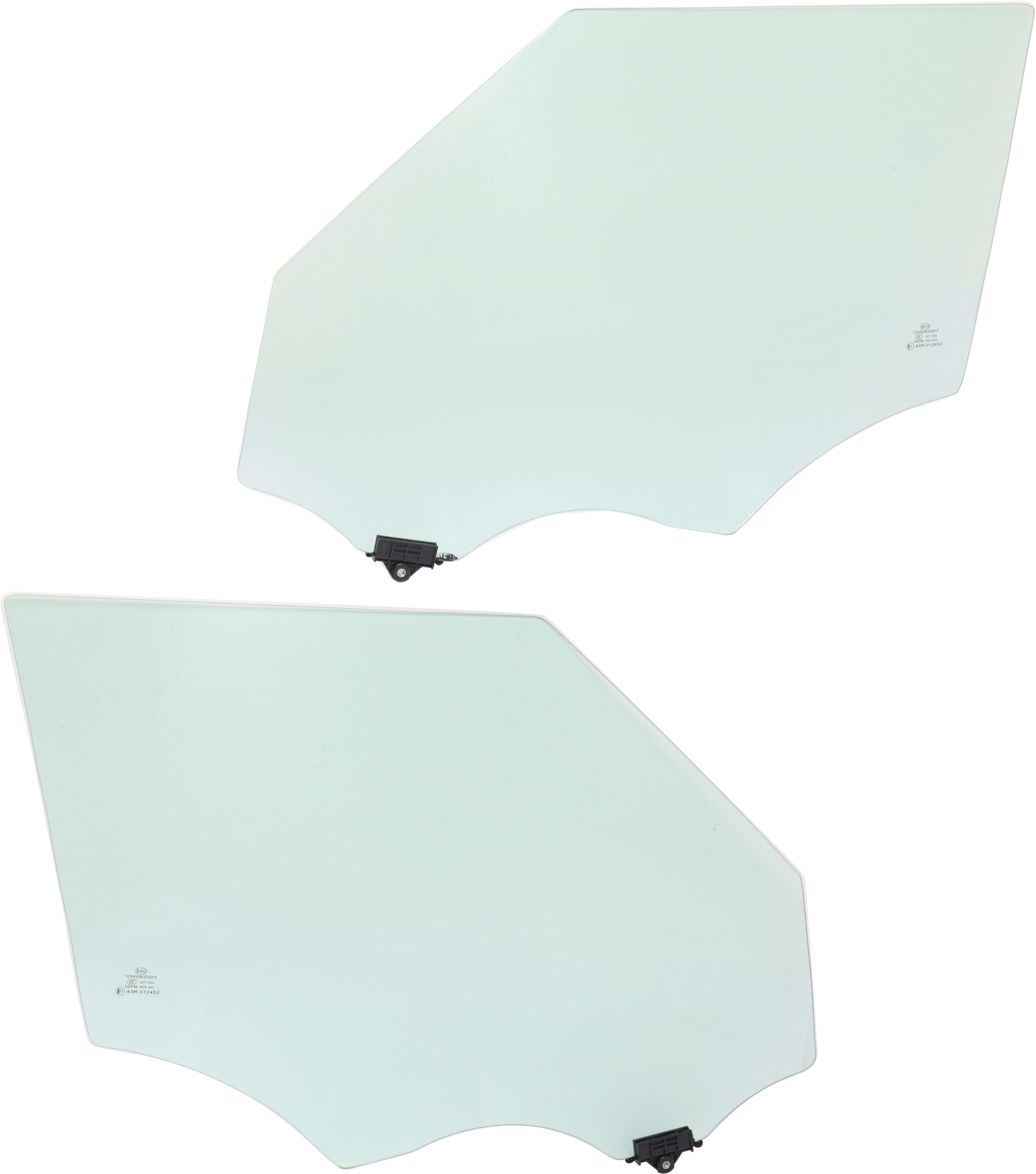 AM KIA SOUL 14-19 FRONT DOOR GLASS RH AND LH Green Tint SKU SET REPK480107 OEM 82410B2000 FD26075GTYN 82410B2