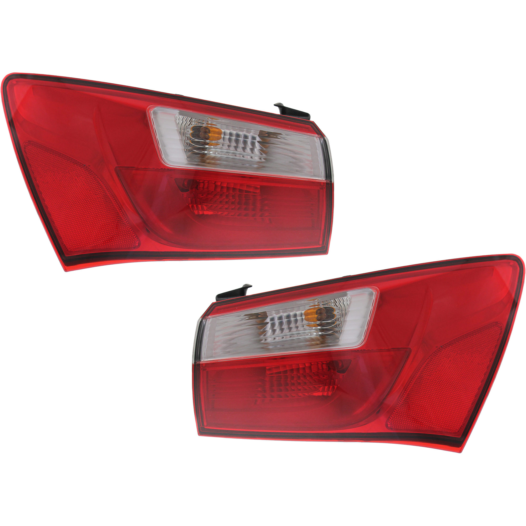 AM RIO 12-17 TAIL LAMP RH AND LH Outer Assembly Halogen Sedan CAPA SKU SET REPK730133Q Partslink KI2805109C KI2804109C OEM 924021W000-924011W000
