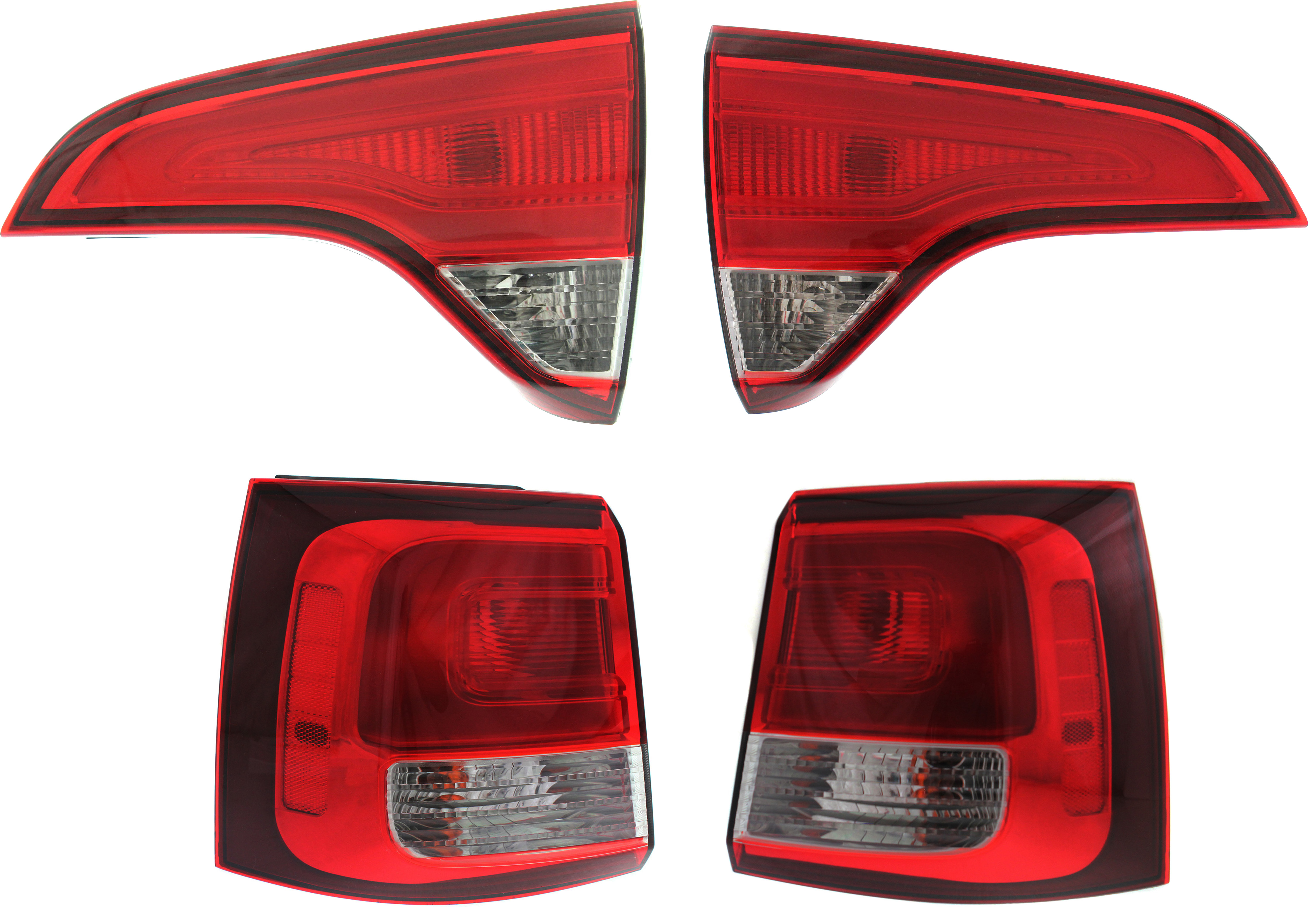 AM SORENTO 14-15 TAIL LAMP RH AND LH Inner and Outer Assembly Bulb Type SKU SET REPK730137-4 Partslink KI2803102 KI2802102 KI2805111 KI2804111 OEM 924061U500-924051U500-924021U5
