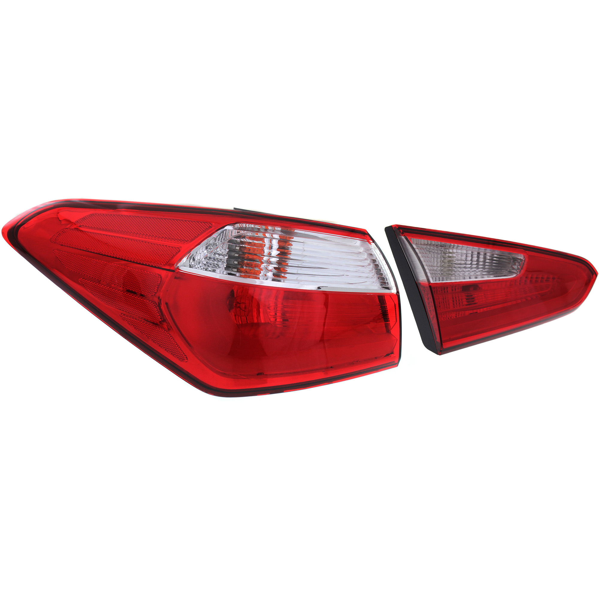 AM FORTE 14-16 TAIL LAMP LH Inner and Outer Assembly Halogen SKU SET REPK730148 Partslink KI2802103 KI2804112 OEM 92401A7000-92403A7000