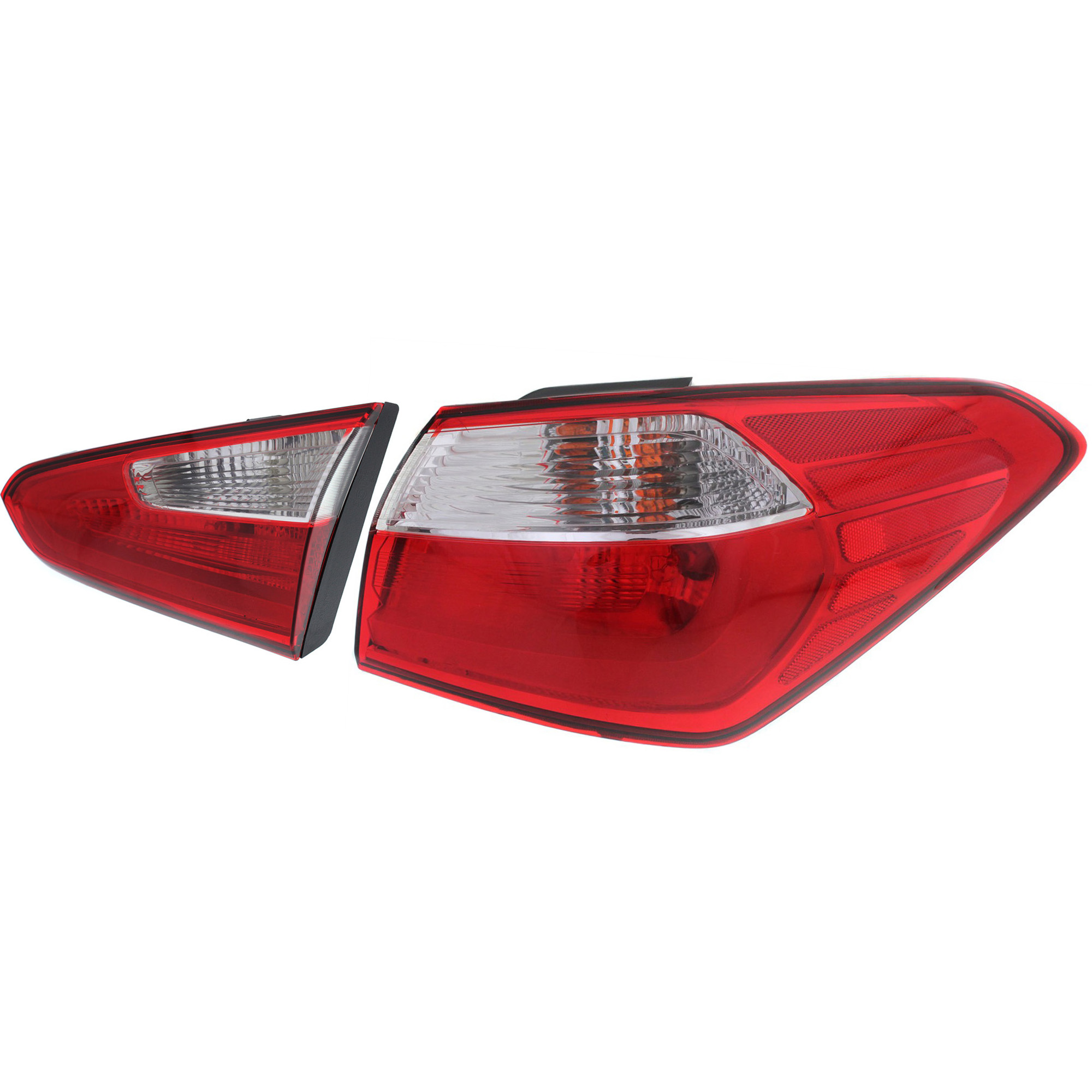 AM FORTE 14-16 TAIL LAMP RH Inner and Outer Assembly Halogen SKU SET REPK730149 A Partslink KI2803103 KI2805112 OEM 92402A7000-92404A7000