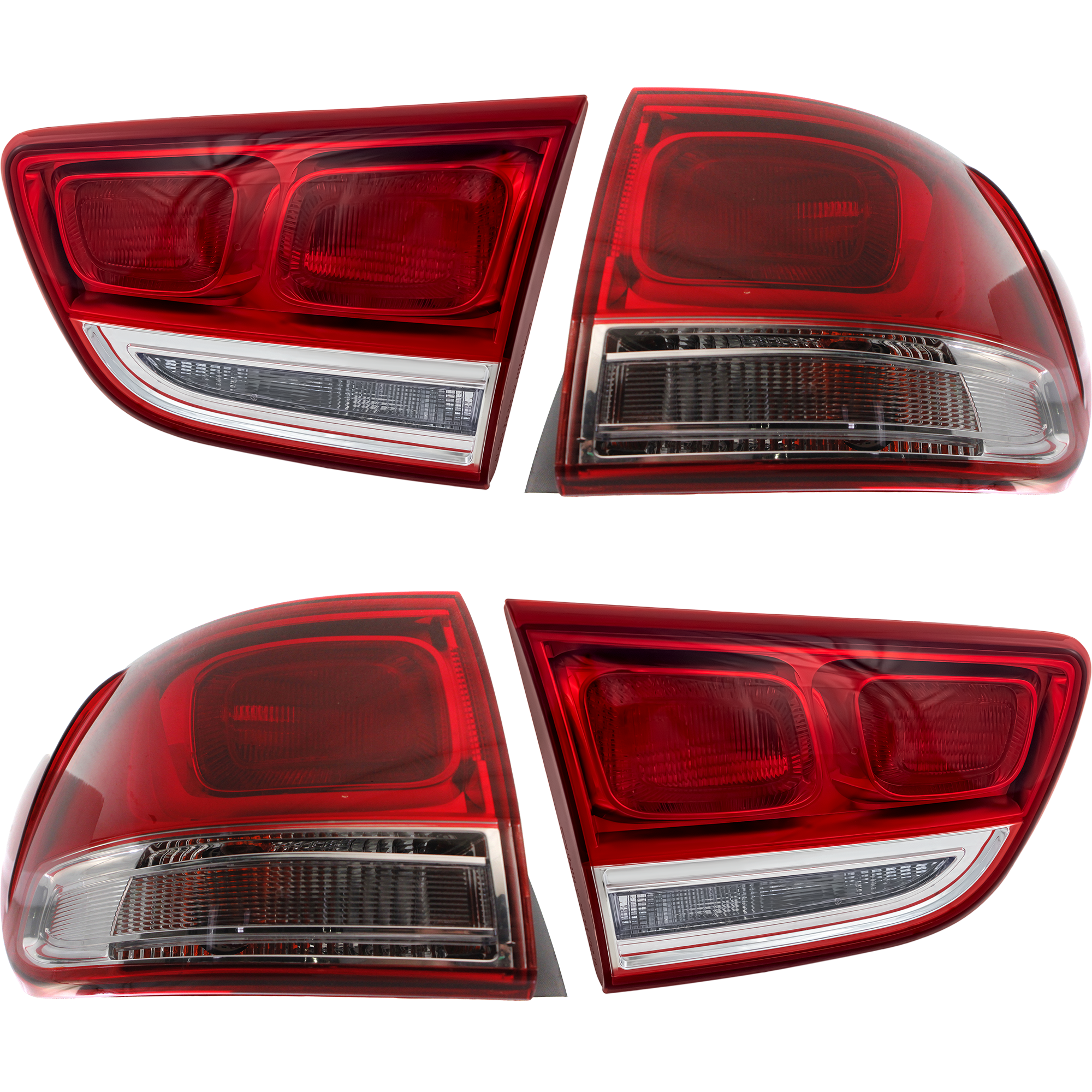 AM SORENTO 16-18 TAIL LAMP RH AND LH Inner and Outer Assembly Halogen L LX EX Models SKU SET REPK730157-4 Partslink KI2803108 KI2802108 KI2805119 KI2804119 OEM 92404C6000-92403C6000-92402C60