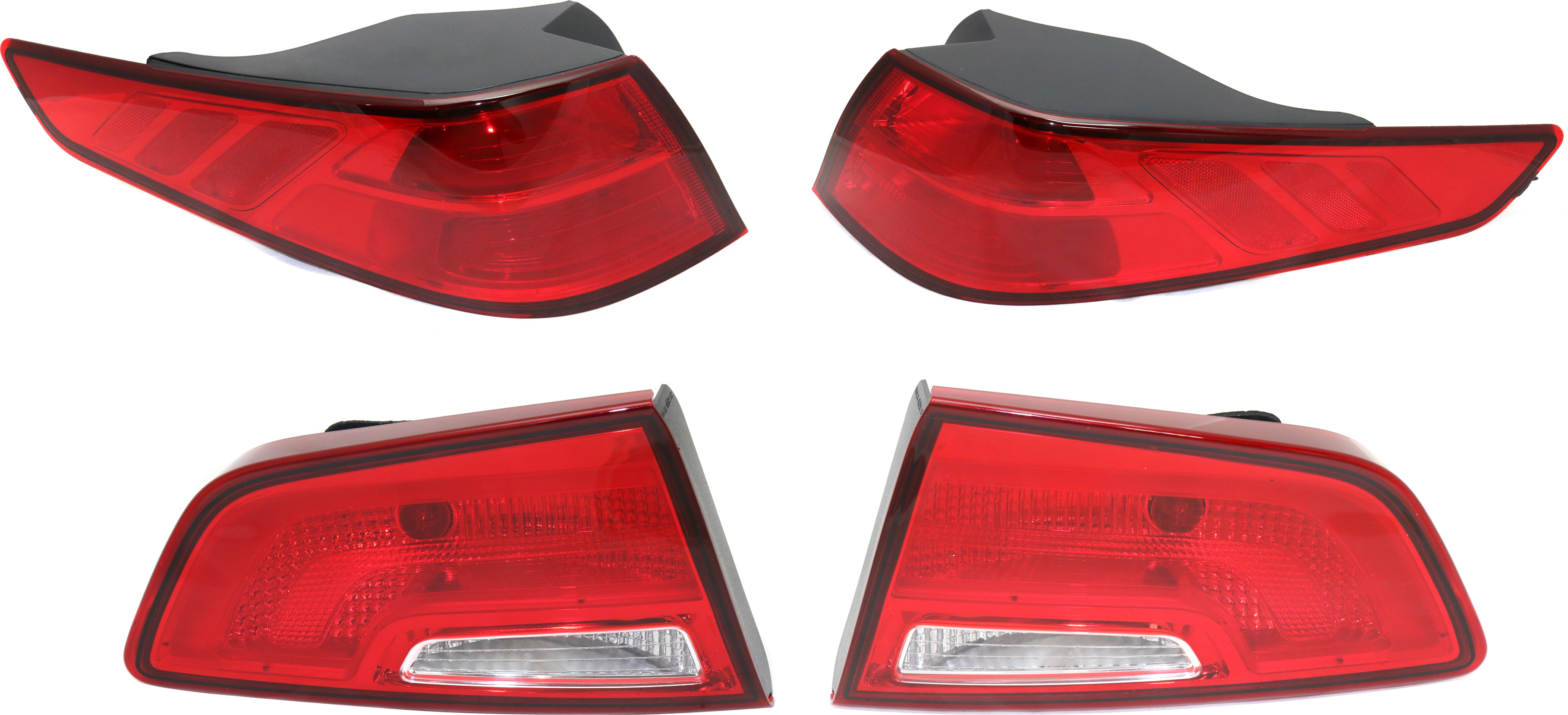 AM OPTIMA 14-15 TAIL LAMP RH AND LH Inner and Outer Assembly Halogen Exc. Hybrid Model USA Built Vehicle SKU SET REPK730163-4 Partslink KI2805114 KI2804114 KI2803104 KI2802104 OEM 924024C500-924014C500-924044C5