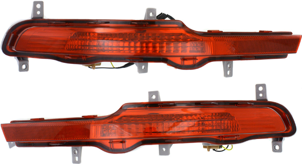 AM SPORTAGE 11-16 REAR BUMPER REFLECTOR RH AND LH CAPA SKU SET REPK731903Q Partslink KI1184103C KI1185103C OEM 924053W210-924063W210