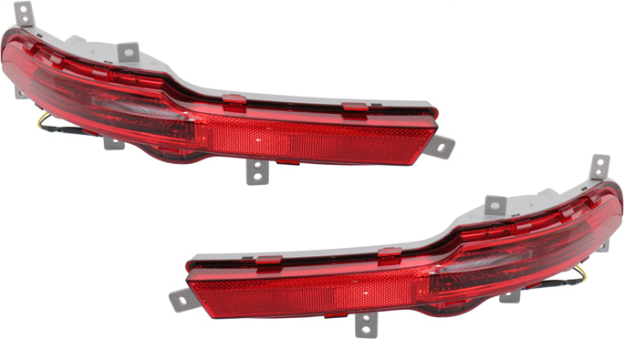 AM SPORTAGE 11-16 REAR BUMPER REFLECTOR RH AND LH SKU SET REPK731903 Partslink KI1185103 KI1184103 OEM 924063W210-924053W210