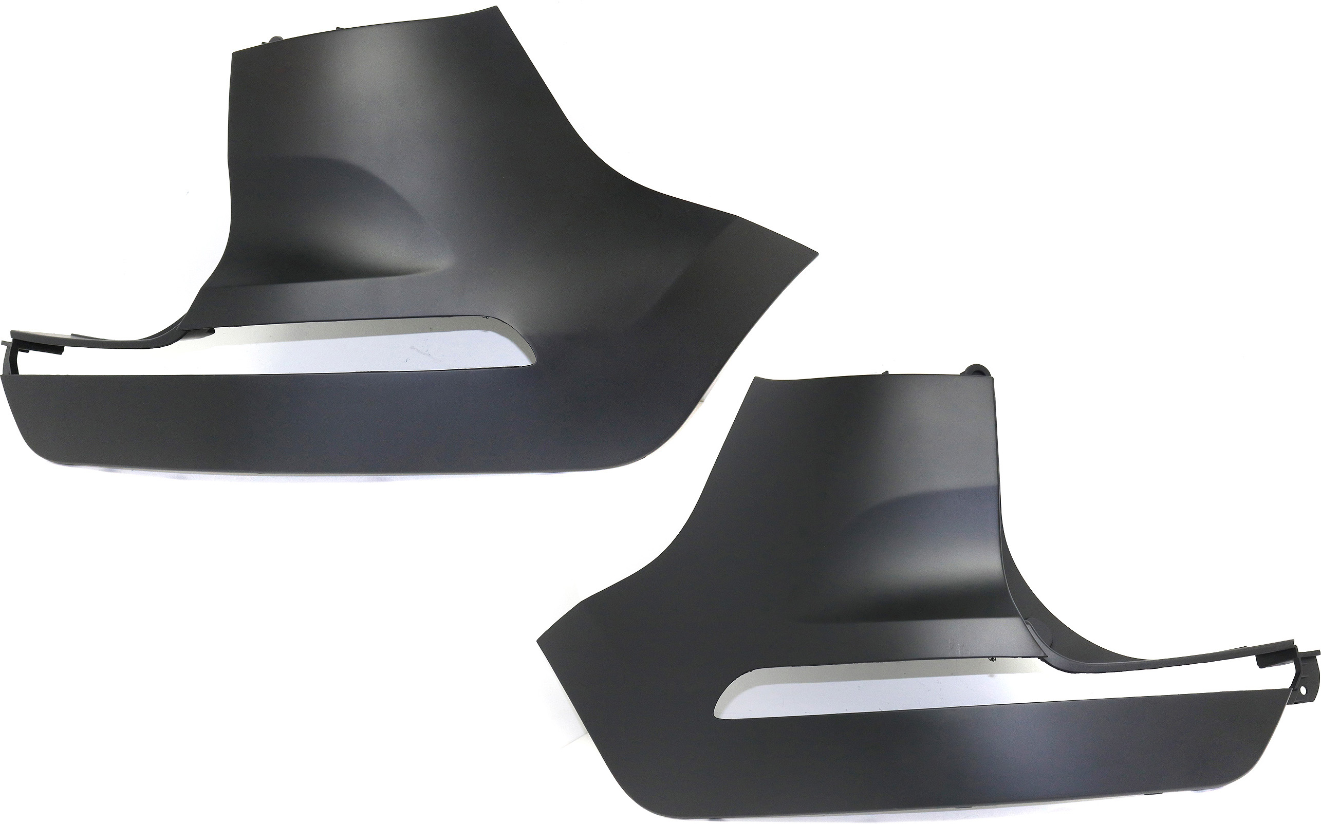 AM SPORTAGE 11-16 REAR BUMPER END RH AND LH Side Molding Primed SKU SET REPK761109 Partslink KI1104102 KI1105102 OEM 866713W000-866723W000